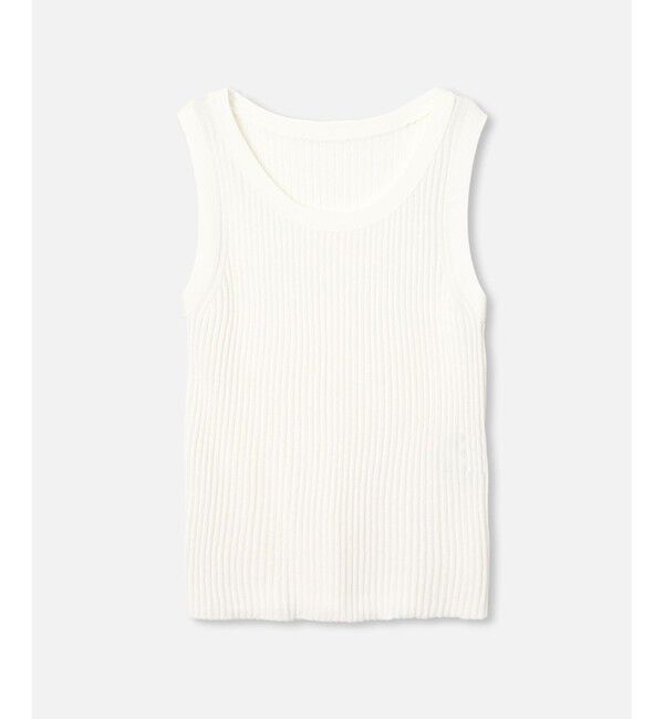 allureville「◇ 2WAY RIB TANK」|その他|オフホワイト