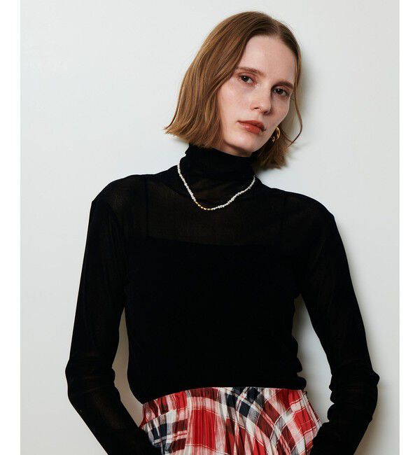 allureville「淡水パールポイントメタルパーツネックレス」|ネックレス|