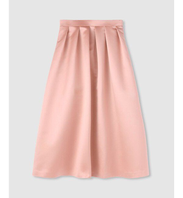 LOULOU WILLOUGHBY「【LOULOU WILLOUGHBY】ヘビーサテンタックスカート」|スカート|ピンク