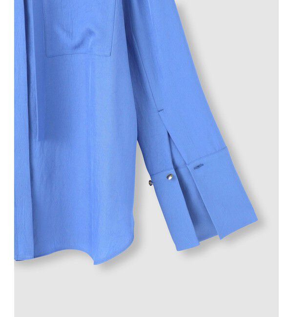 allureville「ブライトツイルアシメボウブラウス」|シャツ・ブラウス|