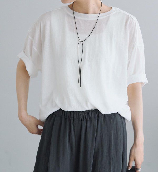  「コットンナイロンシアーオーバーTシャツ」|Tシャツ・カットソー|