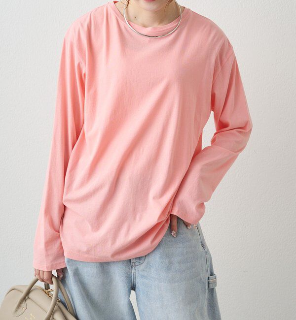  「【春カラーで登場！】コットンシアーカットソー」|プルオーバー|