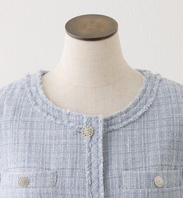  「キラキラノーカラージャケット」|テーラードジャケット|