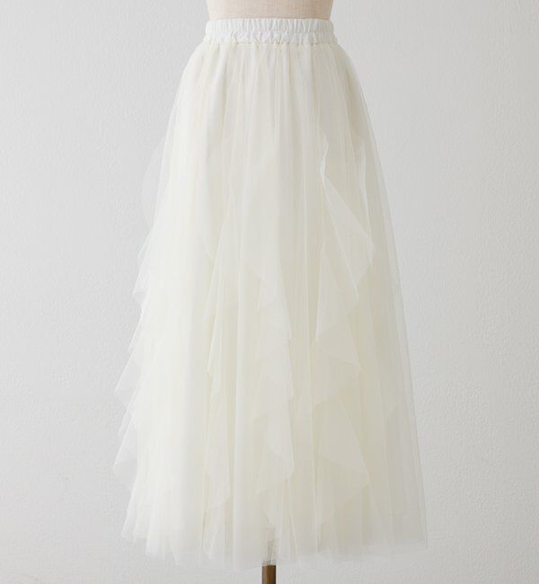  「チュールフリルロングスカート」|スカート|