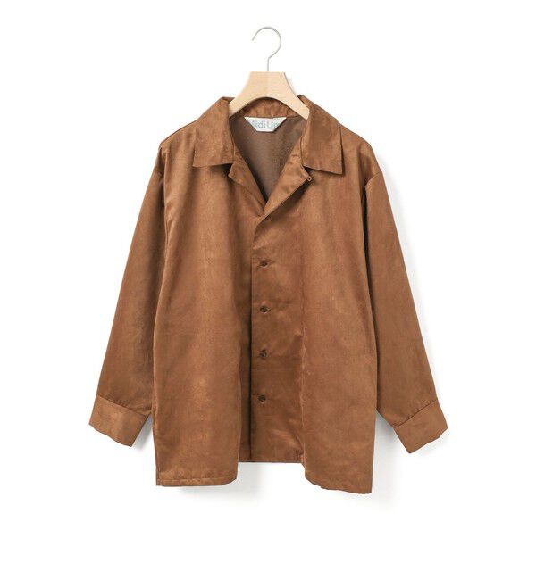 MidiUmi「MidiUmi フェイクスエードシャツ」|シャツ・ブラウス|