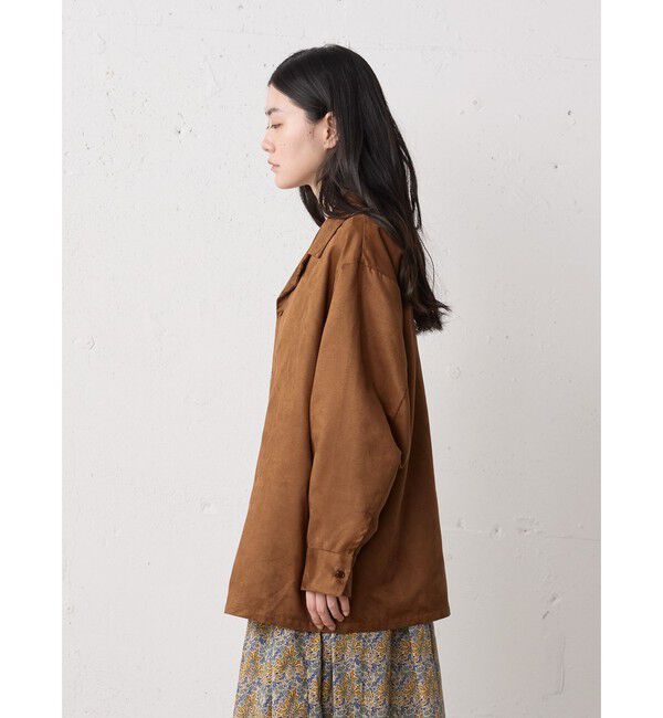 MidiUmi「MidiUmi フェイクスエードシャツ」|シャツ・ブラウス|