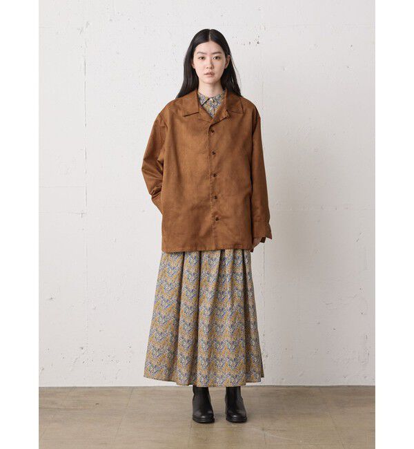 MidiUmi「MidiUmi フェイクスエードシャツ」|シャツ・ブラウス|