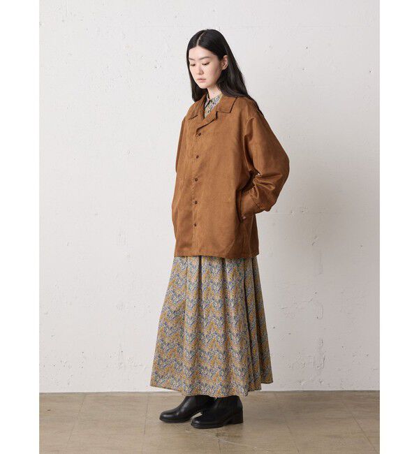 MidiUmi「MidiUmi フェイクスエードシャツ」|シャツ・ブラウス|