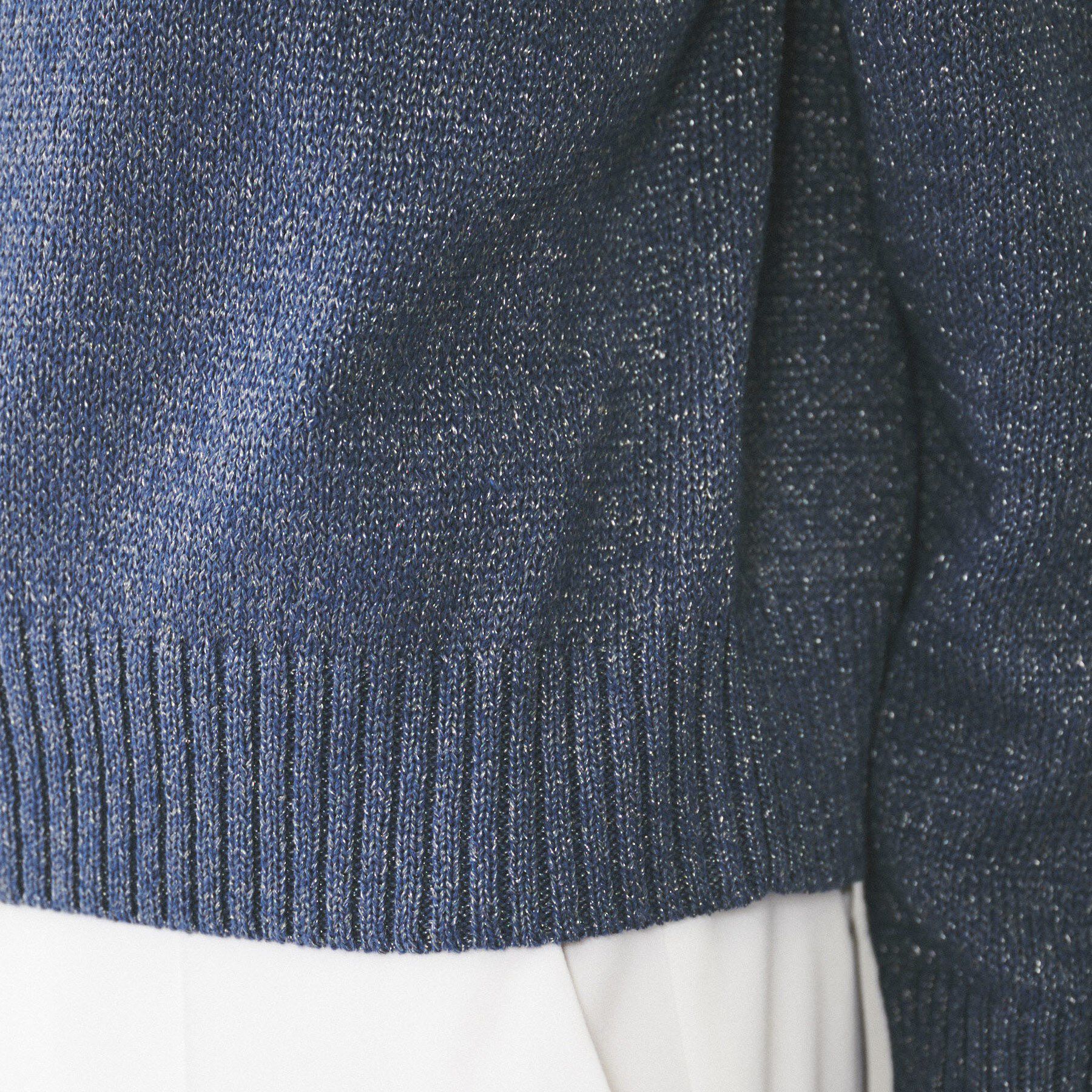 UNTITLED「【アンサンブル可能/ラメ調】コンパクトニットカーディガン」|カーディガン|