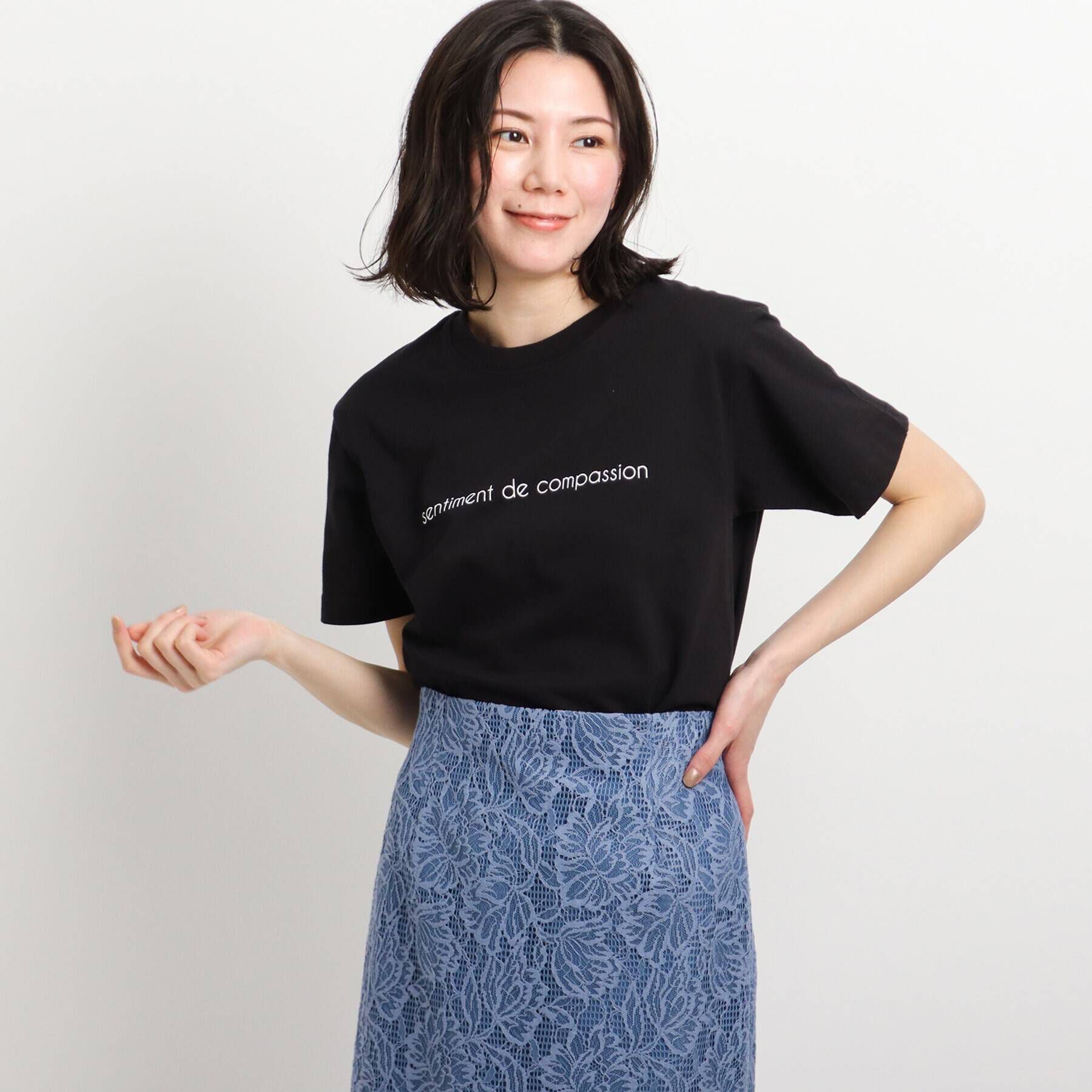 COUP DE CHANCE「【WORLD for the World】メッセージプリントTシャツ」|Tシャツ・カットソー|