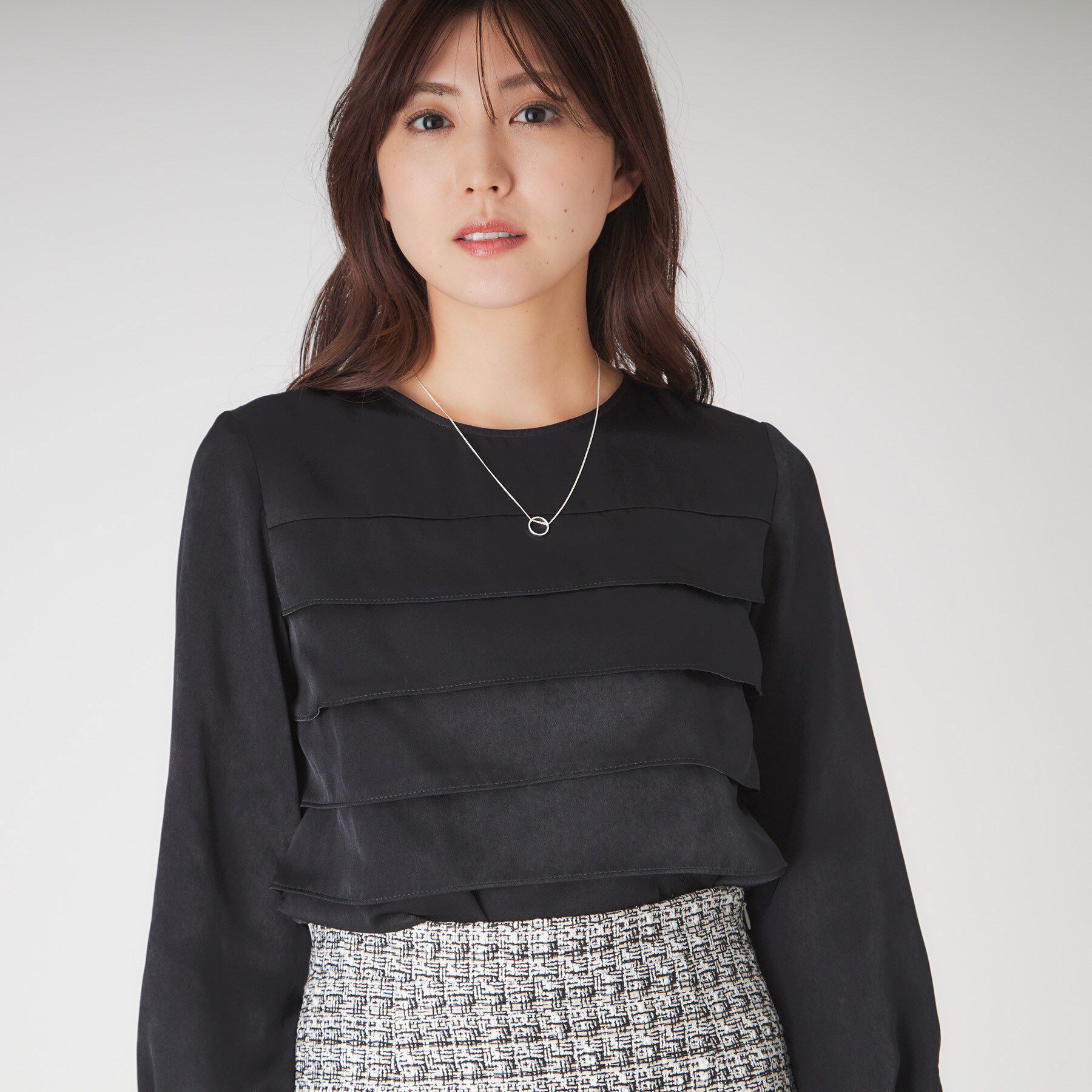 COUP DE CHANCE「【洗える】フリルブラウス」|シャツ・ブラウス|