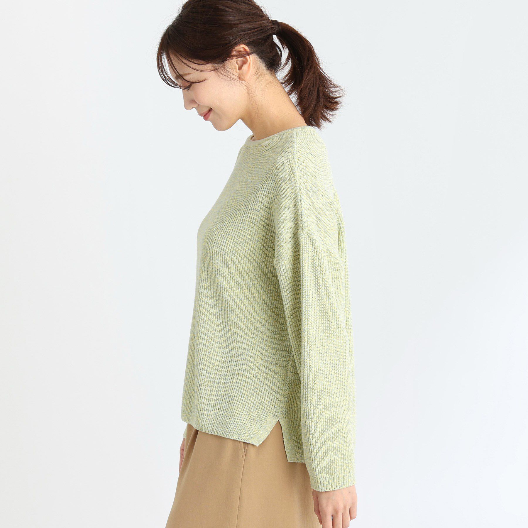 Reflect「【夏SALE】クルーネックミックスカラーニット」|ニット・セーター|