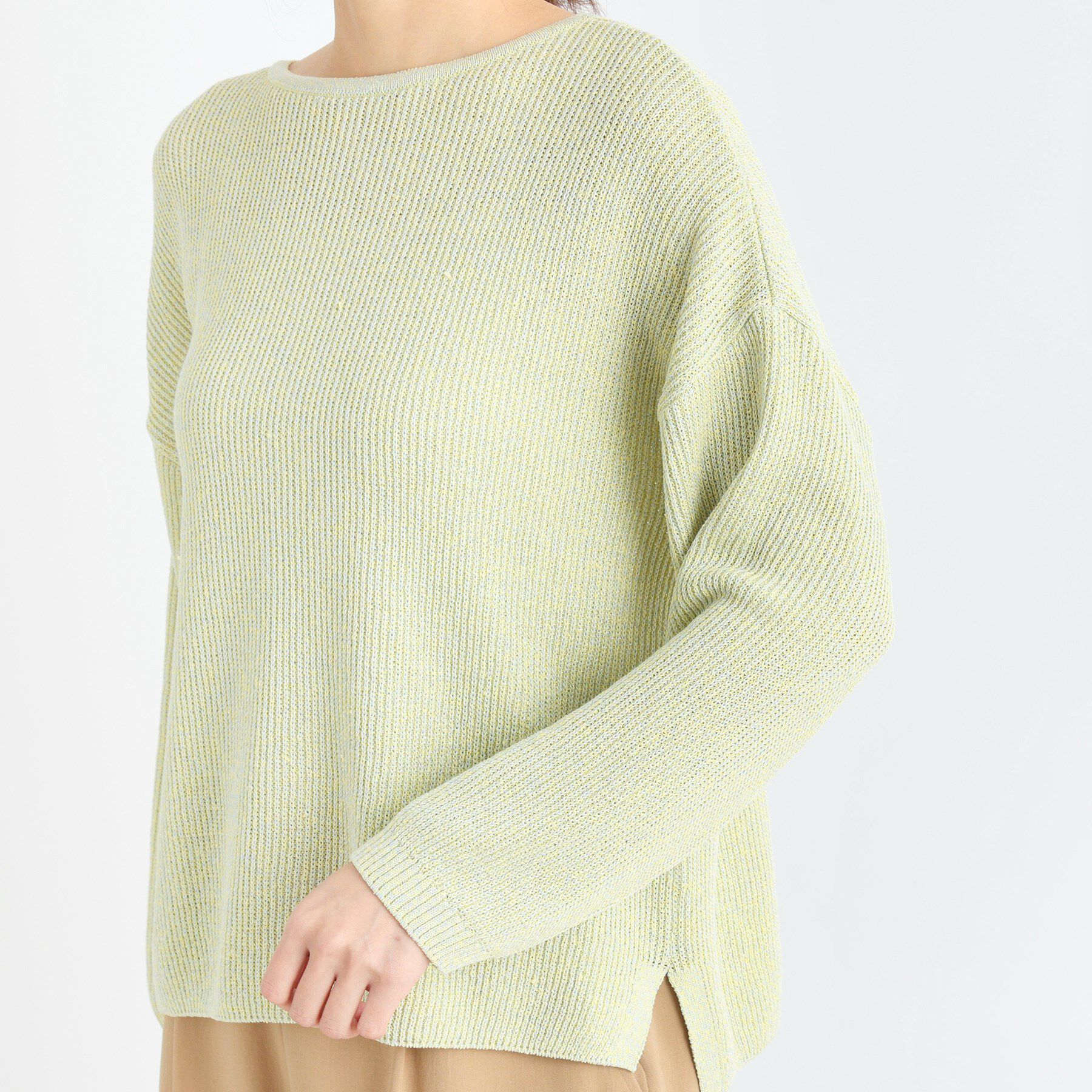 Reflect「【夏SALE】クルーネックミックスカラーニット」|ニット・セーター|