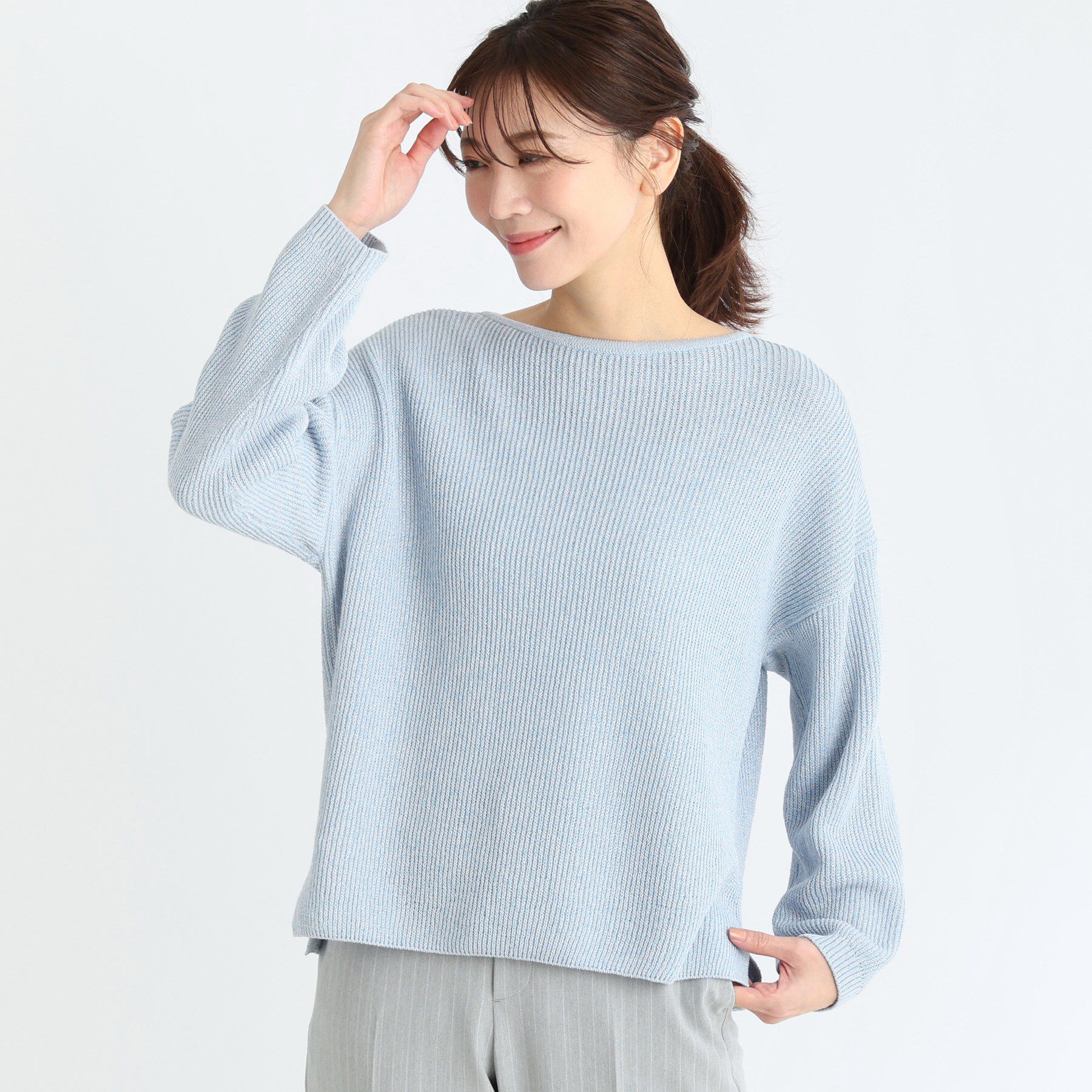 Reflect「【夏SALE】クルーネックミックスカラーニット」|ニット・セーター|