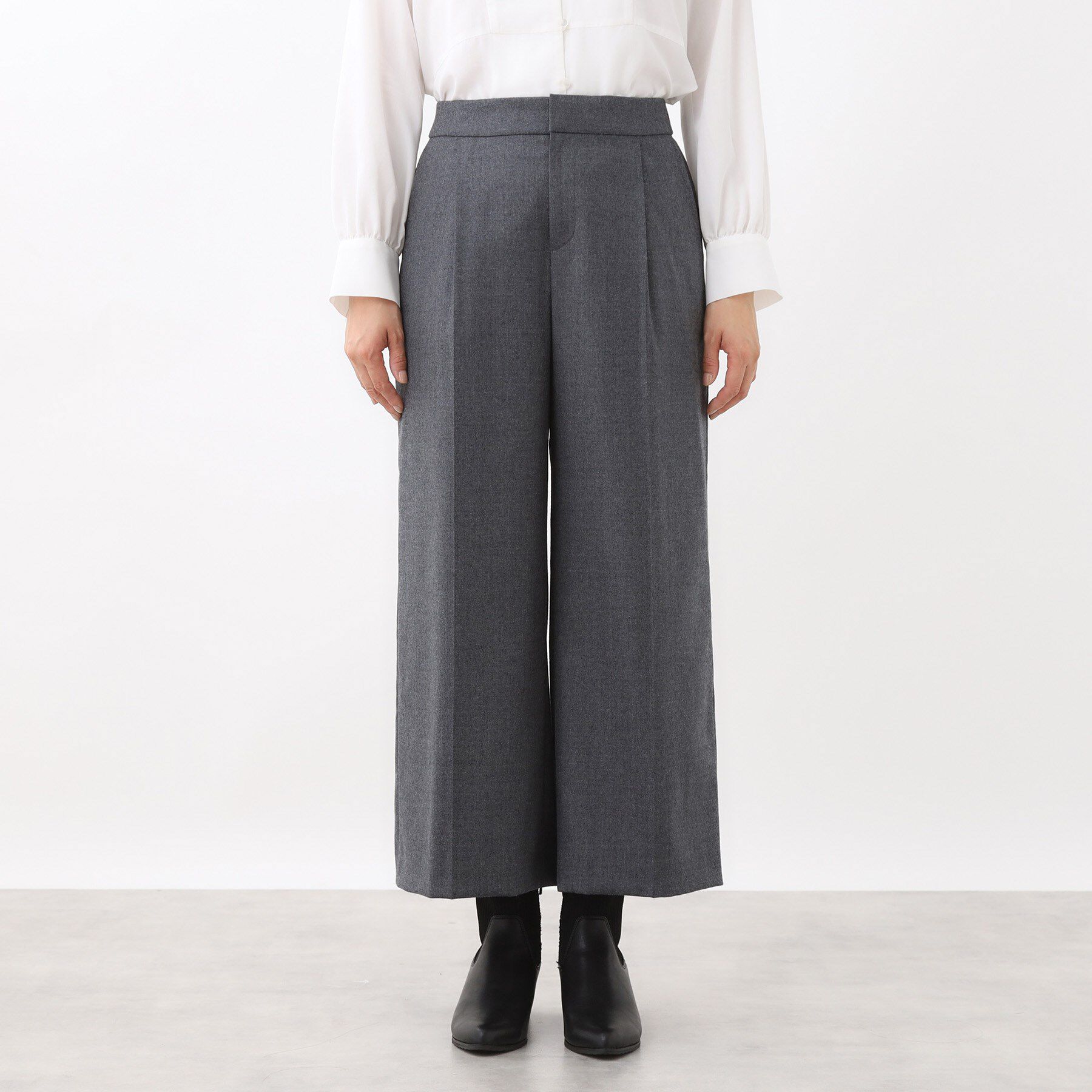 Reflect「【腰周りすっきり◎】ワイドクロップドパンツ」|その他|