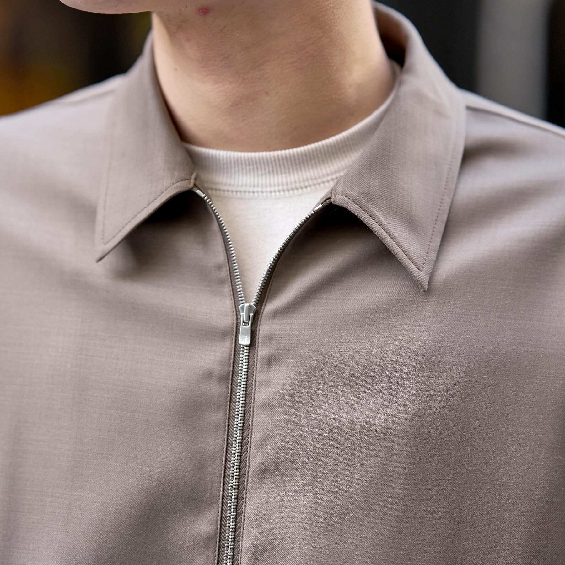 DRESSTERIOR「【家庭洗濯可】ウォッシャブル ウールハリントン ジャケット」|ブルゾン・スタジャン|