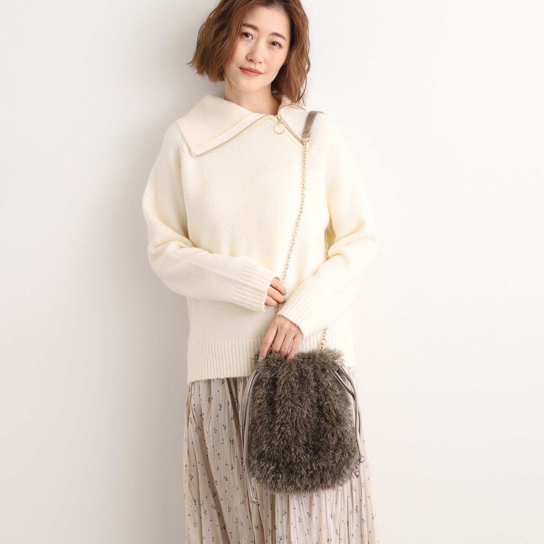 grove「プードル巾着チェーンショルダー」|ショルダー・メッセンジャー|