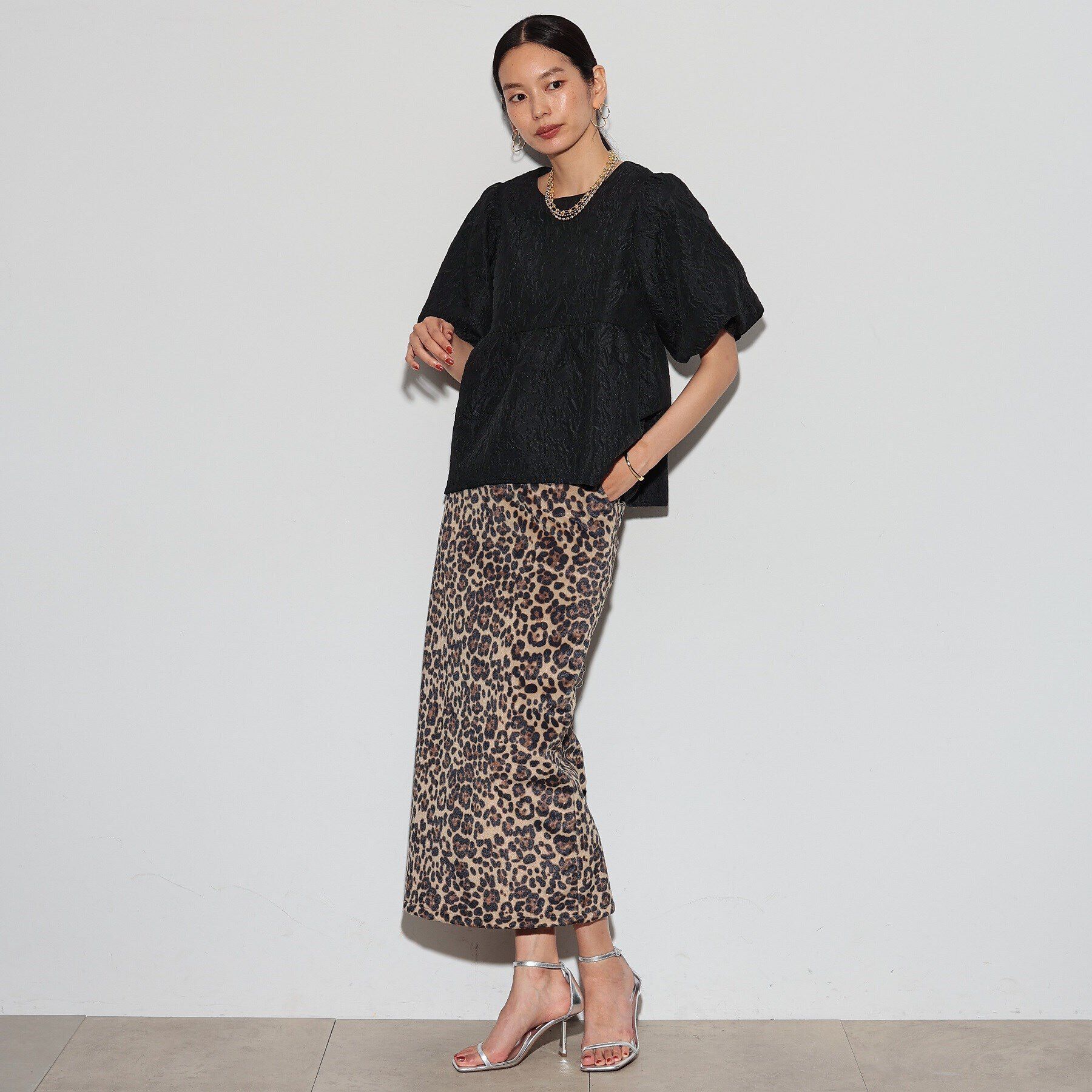GALLEST「レオパードタイトスカート」|スカート|