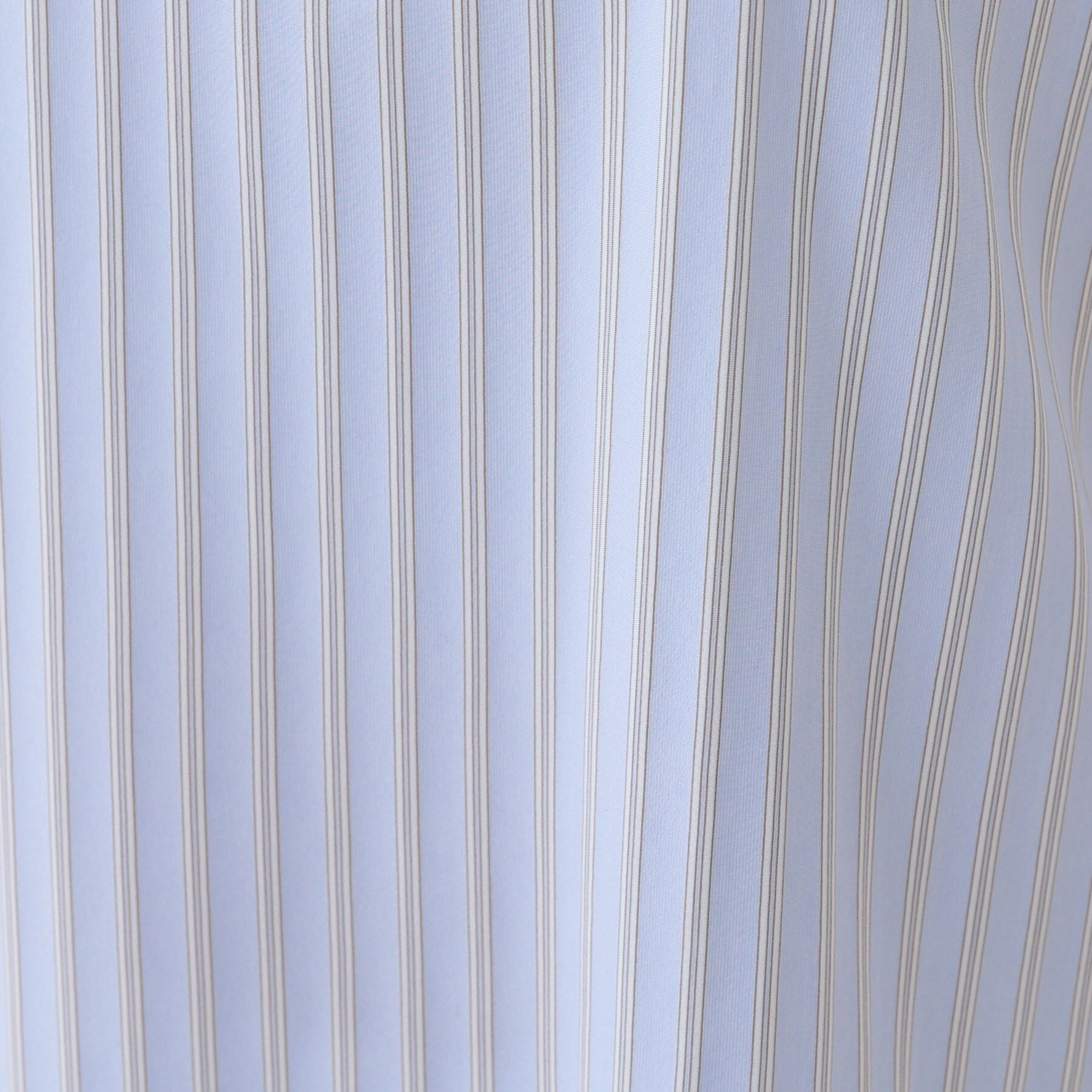 INDIVI「【洗える／ストライプ柄】袖タックブラウス」|シャツ・ブラウス|