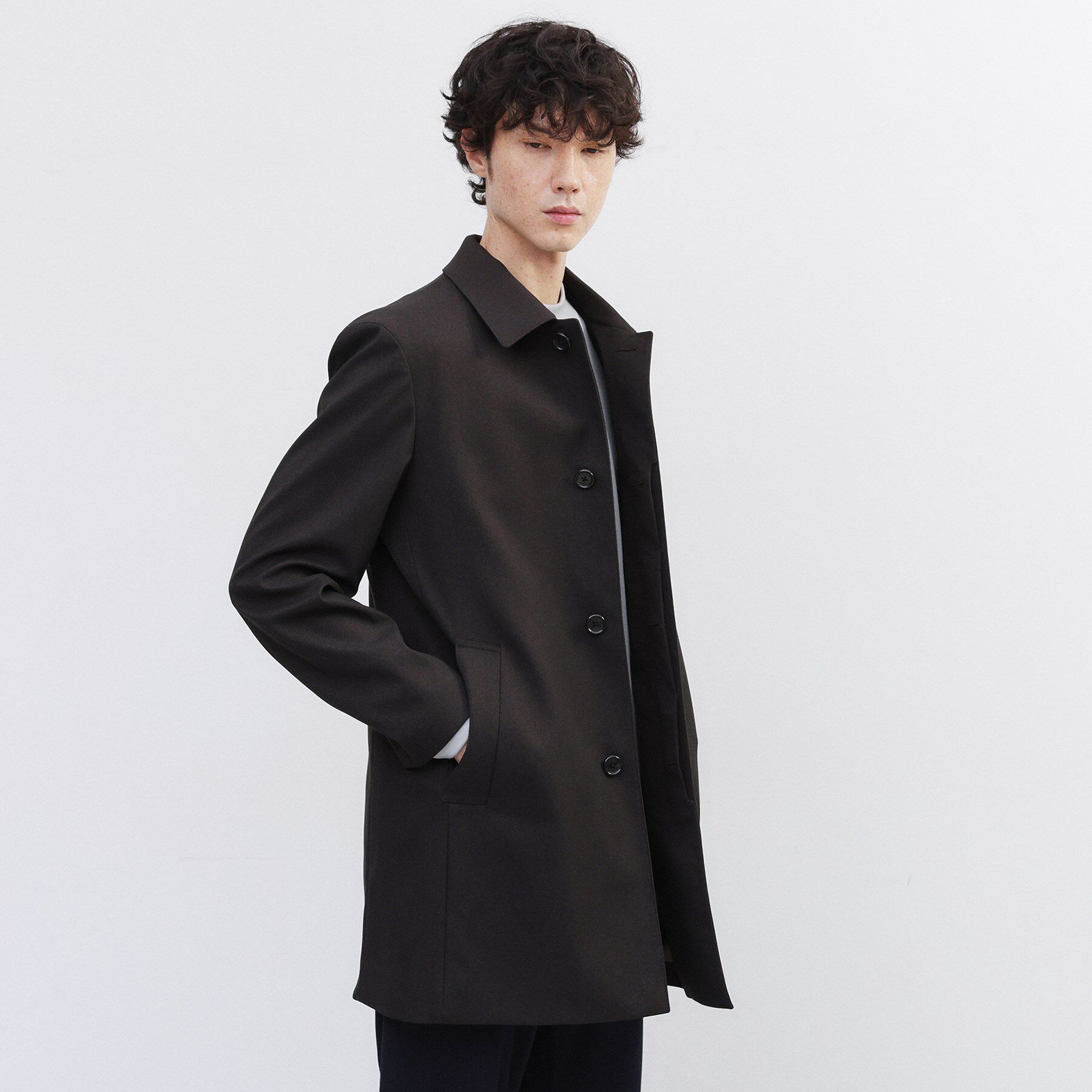 TAKEO KIKUCHI「【ダウンライナー付き】メランジ ステンカラー コート」|ステンカラーコート|