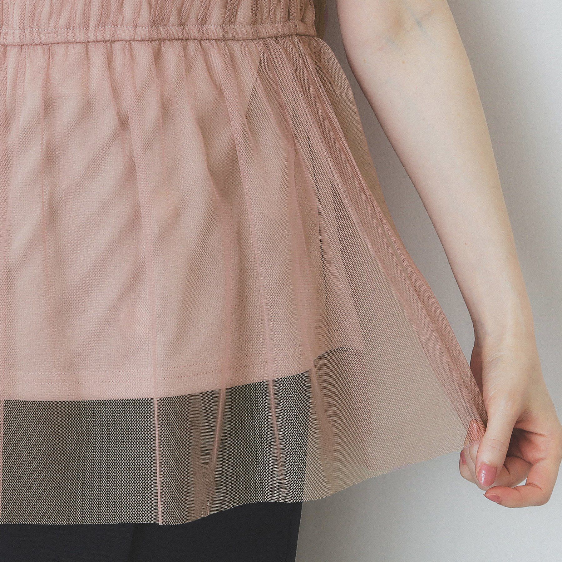 index「チュールレイヤードペプラムブラウス【洗濯機洗い可】」|シャツ・ブラウス|