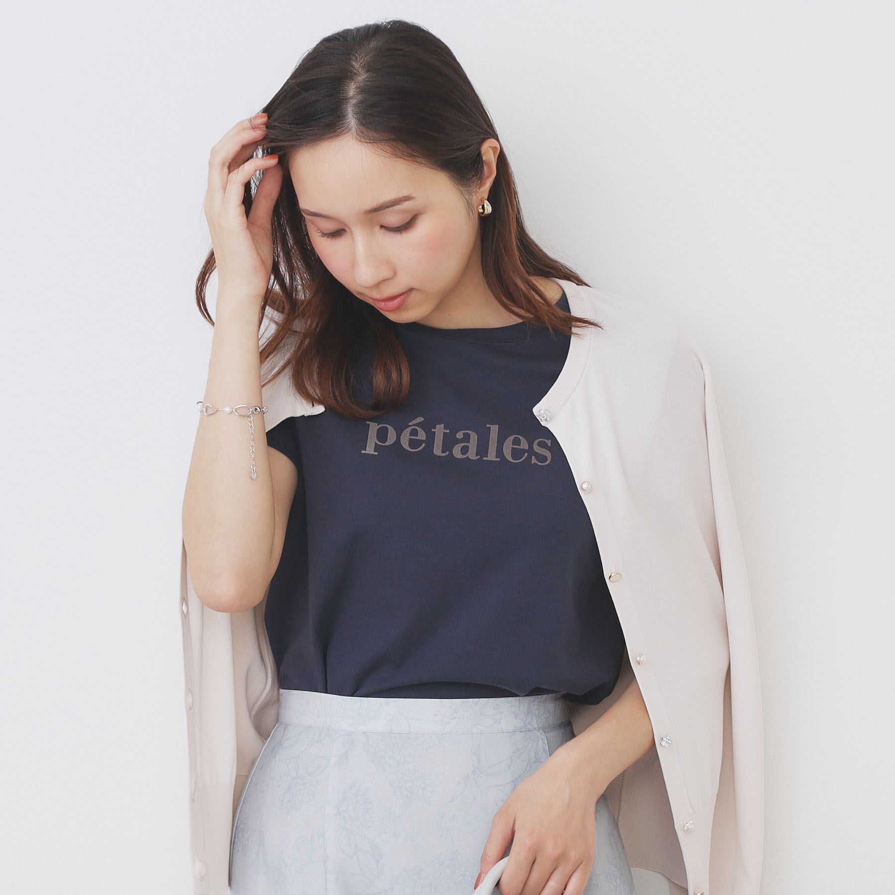 index「《S-LLサイズ》フロッキーロゴTシャツ【接触冷感/UVケア/洗濯機洗い可】」|Tシャツ・カットソー|