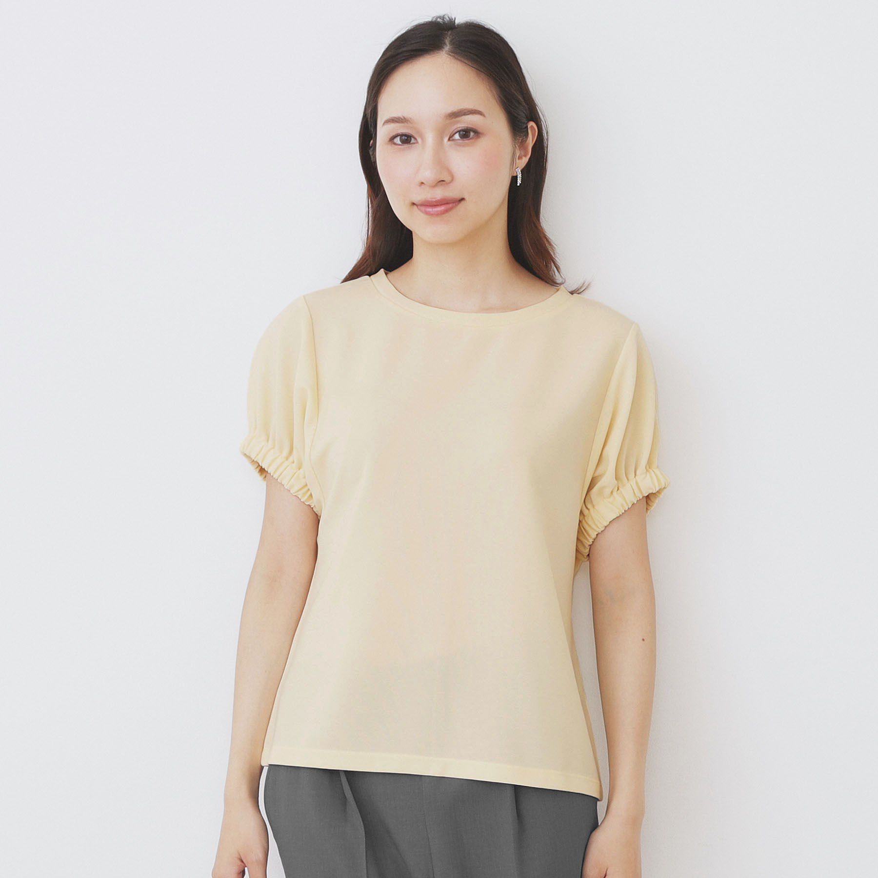 index「ドルマンショートトップス【洗濯機洗い可】」|Tシャツ・カットソー|