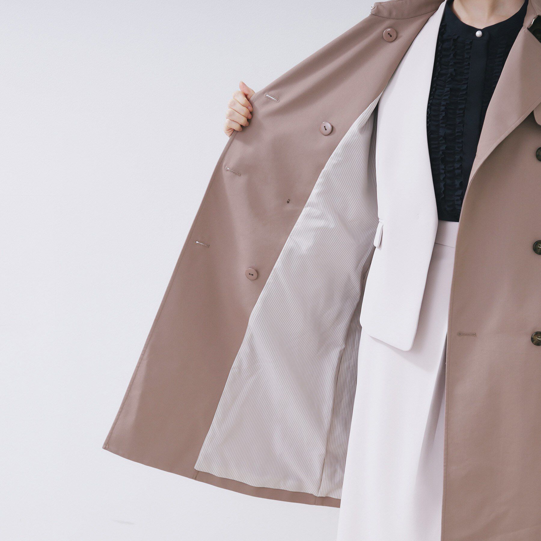 index「トレンチコート【洗濯機OK/撥水/花粉対応】《XS～3L》」|トレンチコート|