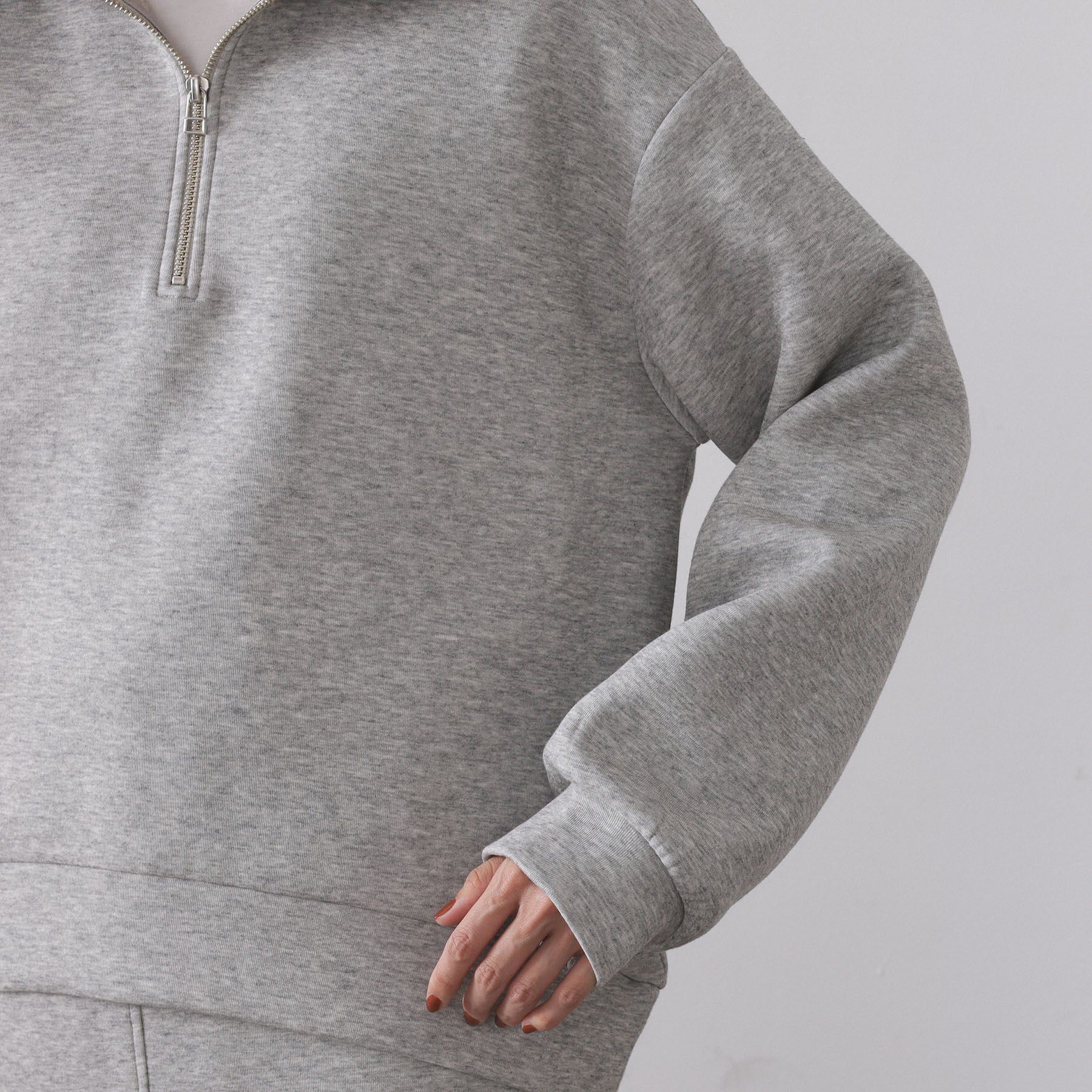 OPAQUE.CLIP「ハーフジップトップス/セットアップ対応可【洗濯機OK】」|Tシャツ・カットソー|