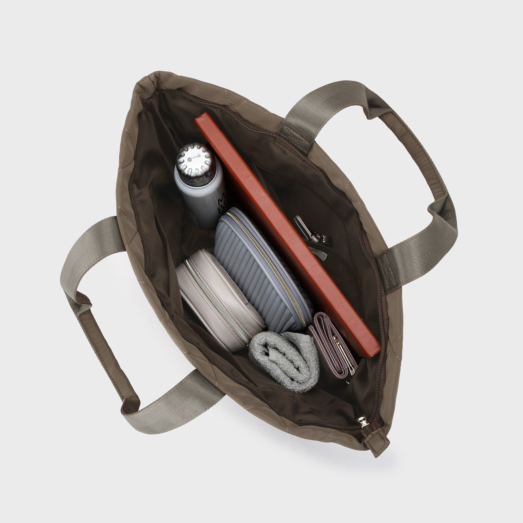 OPAQUE.CLIP「【A4サイズ対応】ダイヤキルティングスクエアビッグトートバッグ」|トートバッグ|