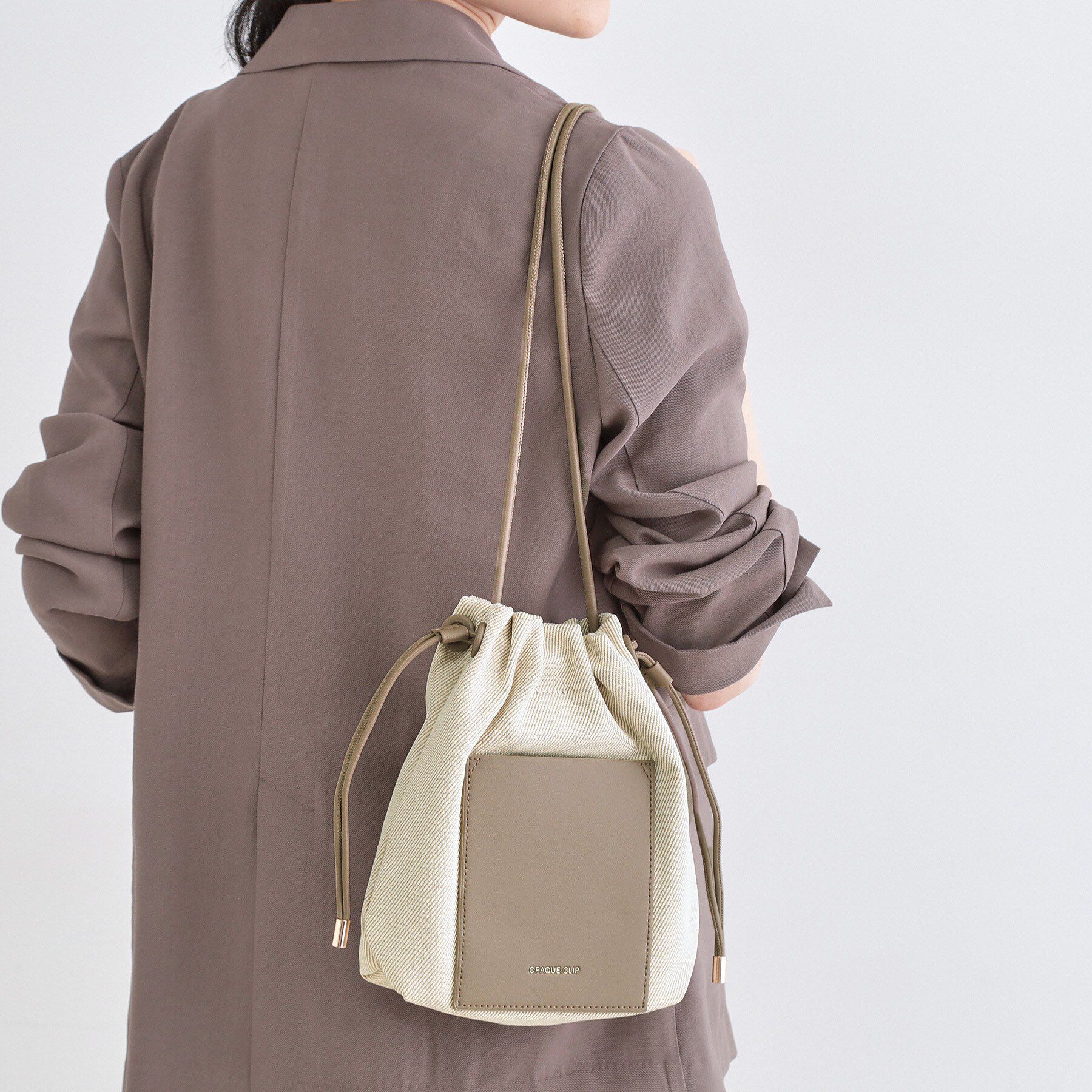 OPAQUE.CLIP「素材アソートサイドドロストミニショルダーバッグ【長さ調整可能】」|ショルダー・メッセンジャー|