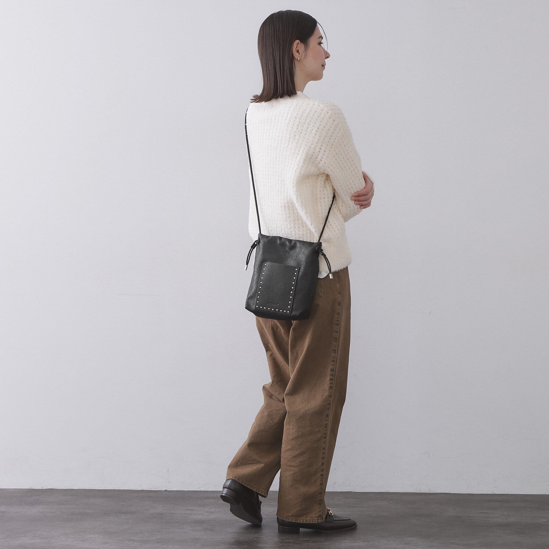 OPAQUE.CLIP「素材アソートサイドドロストミニショルダーバッグ【長さ調整可能】」|ショルダー・メッセンジャー|