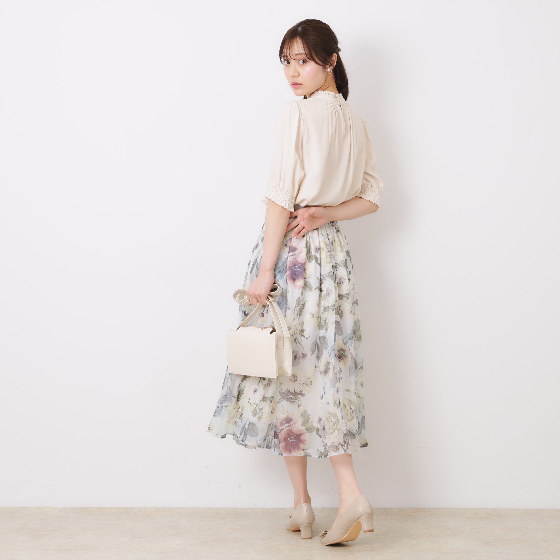 Couture broach「【SS～LLサイズ・二の腕カバー・通勤】RTピケシャーリングブラウス」|シャツ・ブラウス|