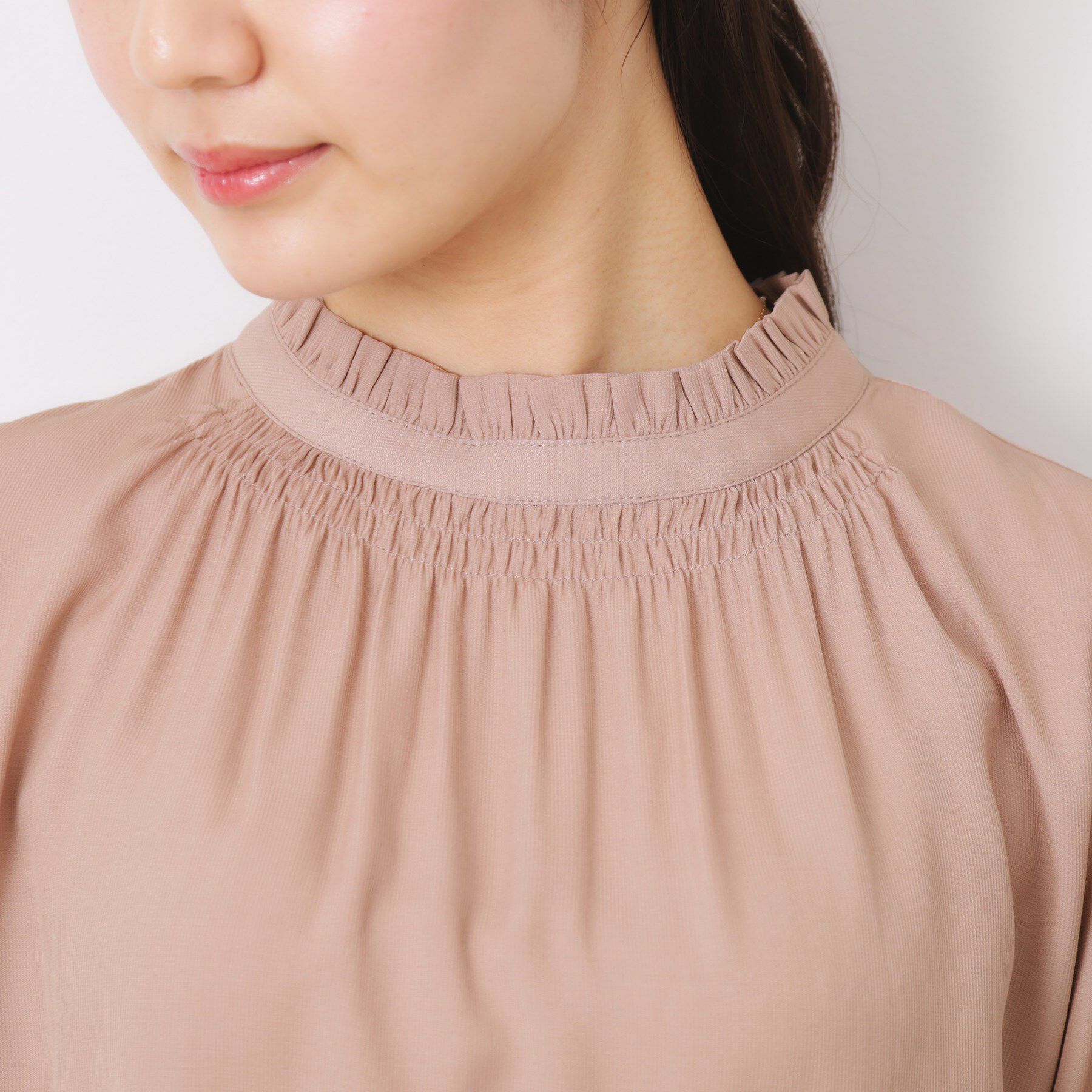 Couture broach「【SS～LLサイズ・二の腕カバー・通勤】RTピケシャーリングブラウス」|シャツ・ブラウス|