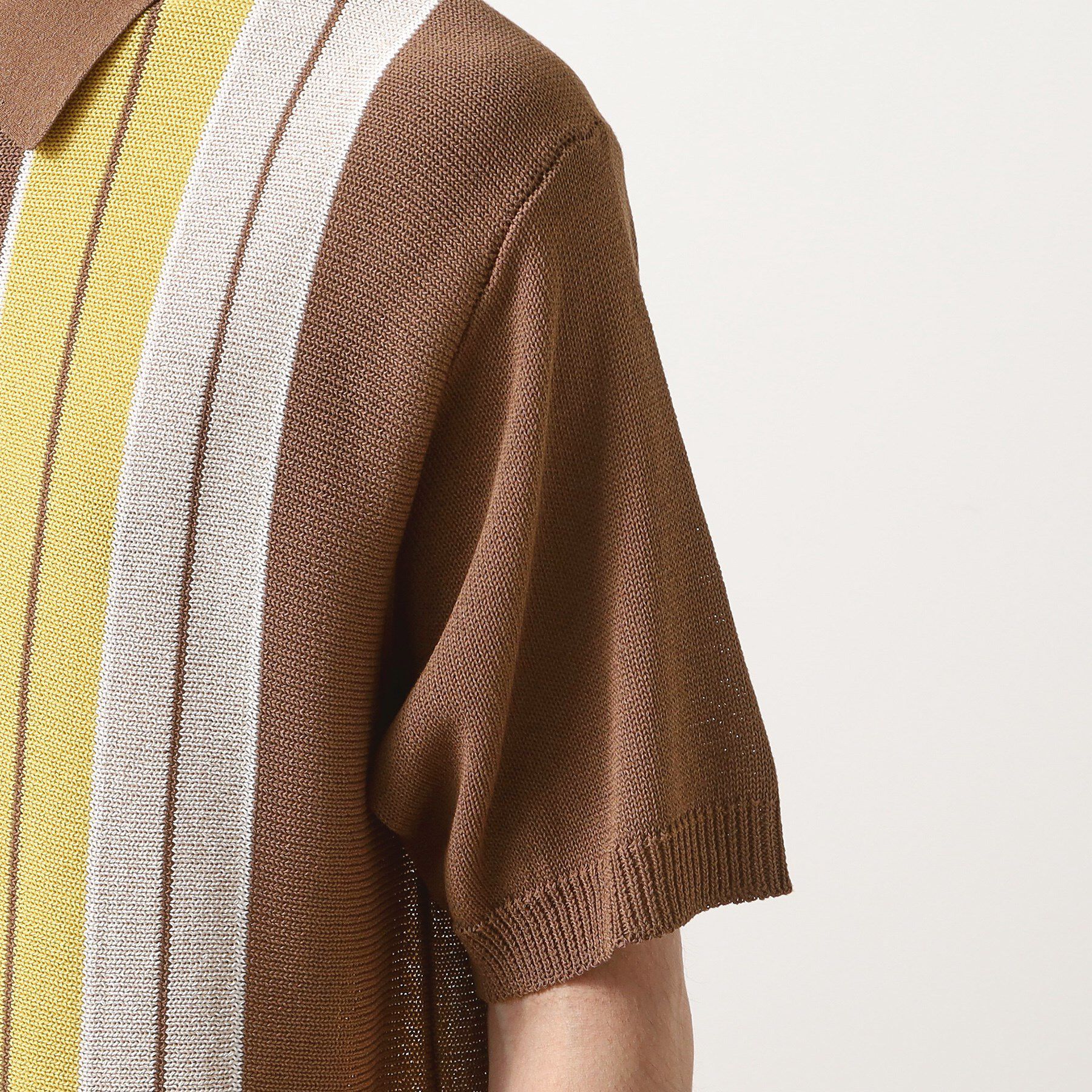 THE SHOP TK「【日本テレビ系　ダメマネ！出演　鈴木仁さん着用】マルチストライプニットポロシャツ」|ポロシャツ|