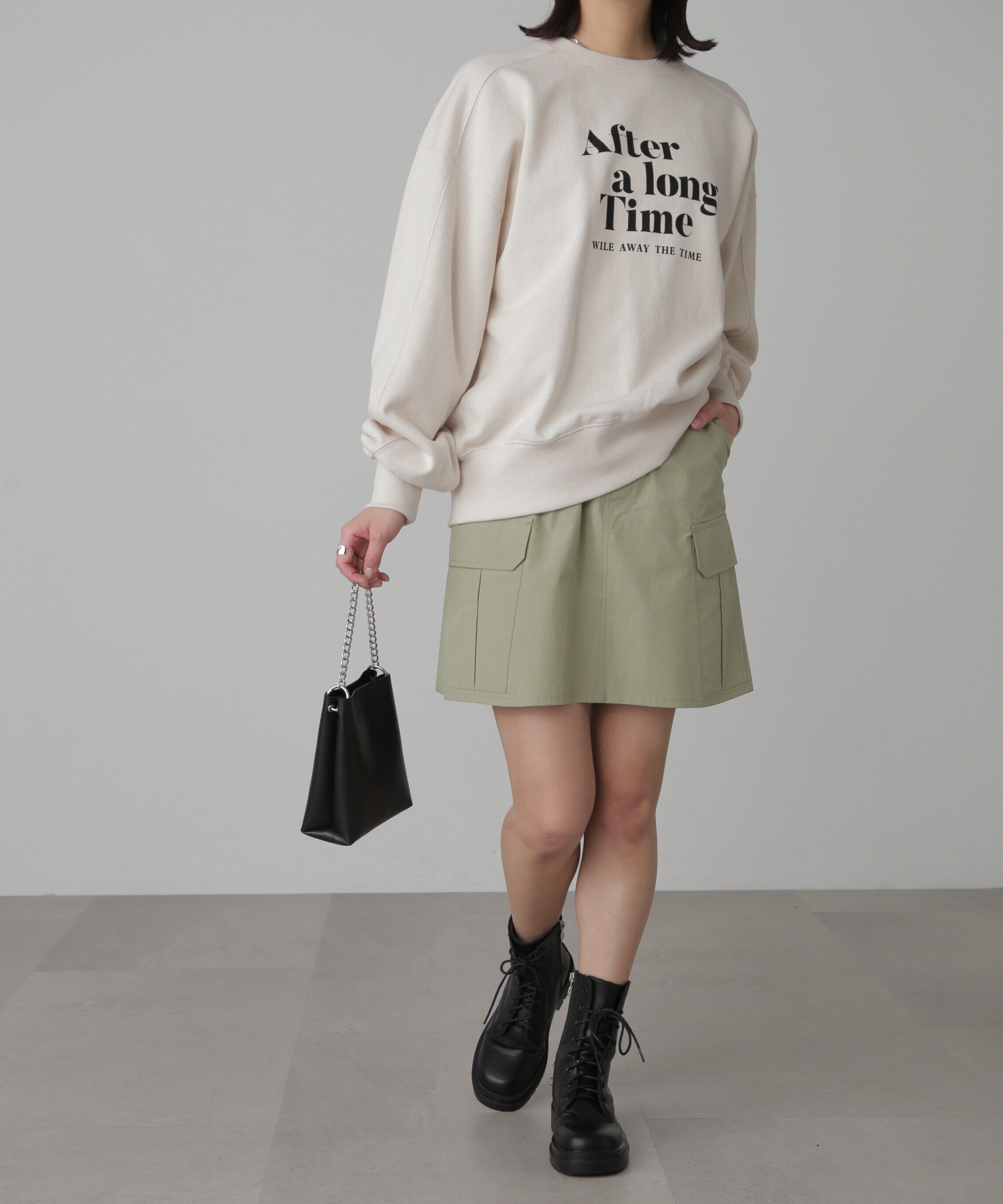  「コットンカーゴミニスカート」|スカート|