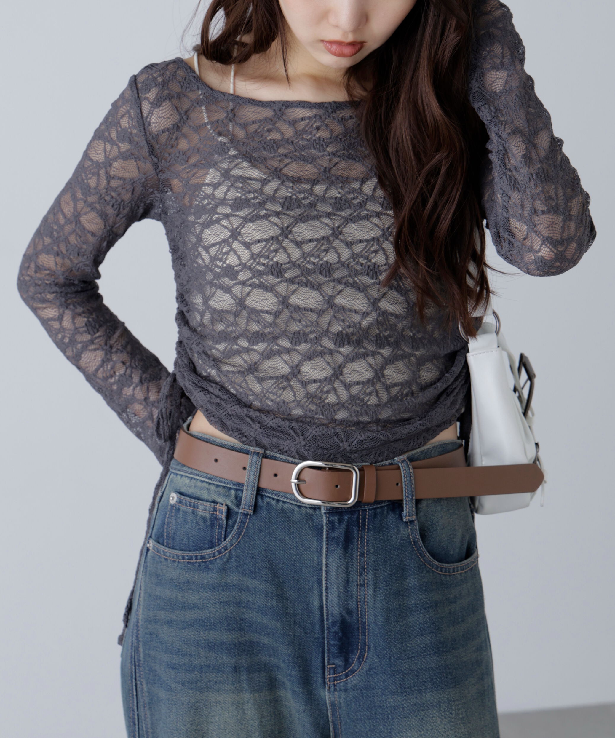  「サイドドロストレースカットソー」|Tシャツ・カットソー|