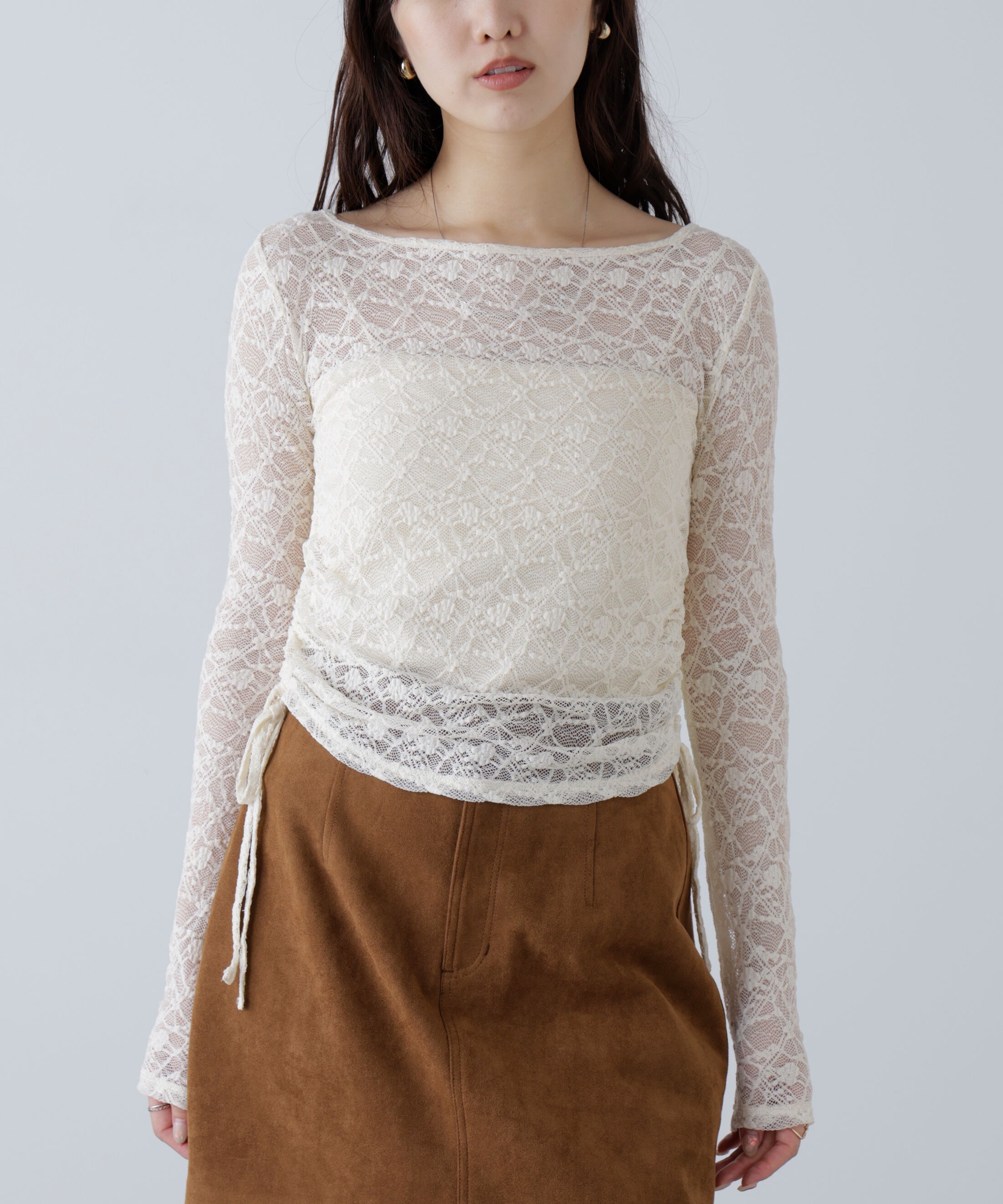  「サイドドロストレースカットソー」|Tシャツ・カットソー|