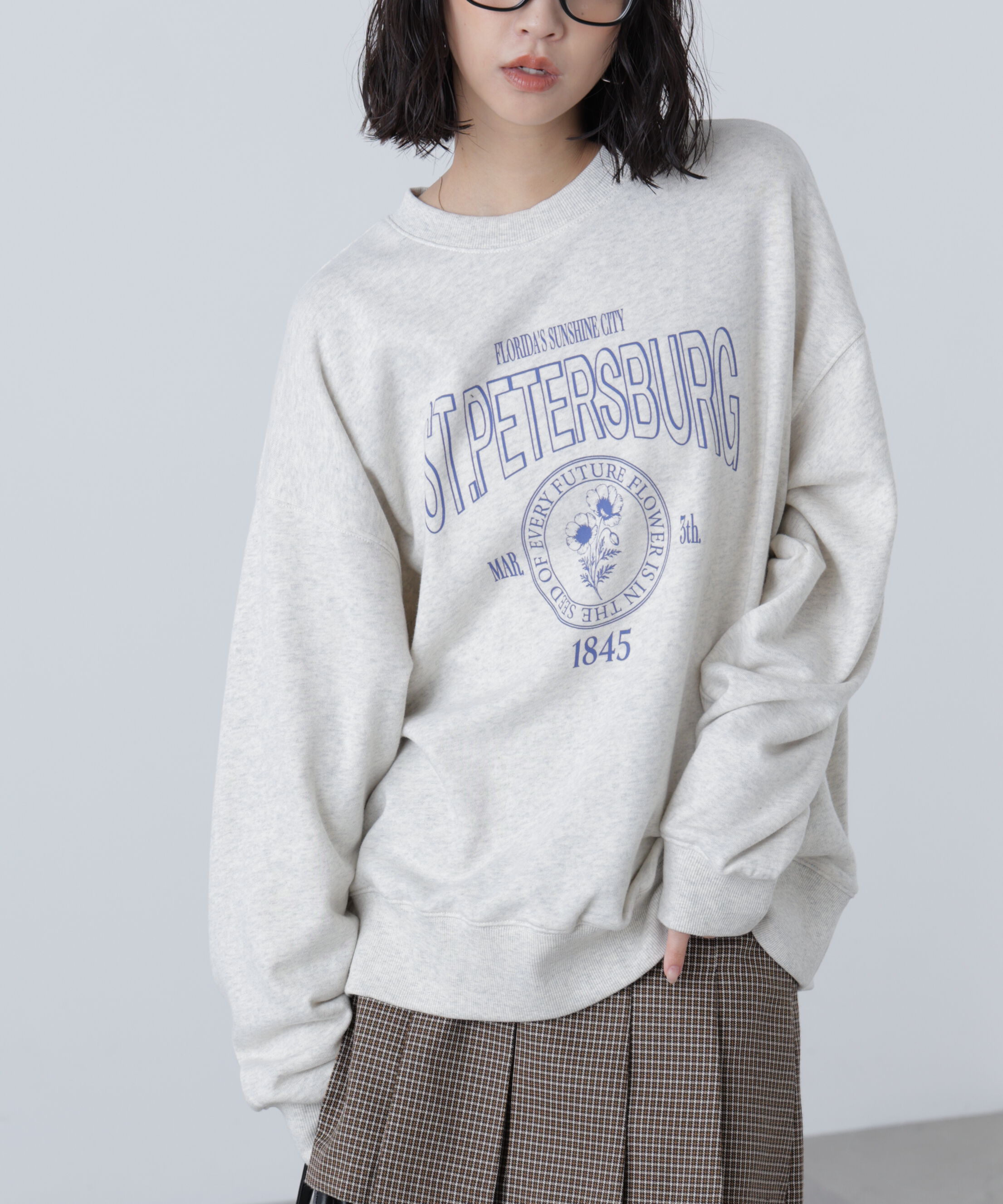  「アソートカレッジロゴビッグスウェット」|Tシャツ・カットソー|