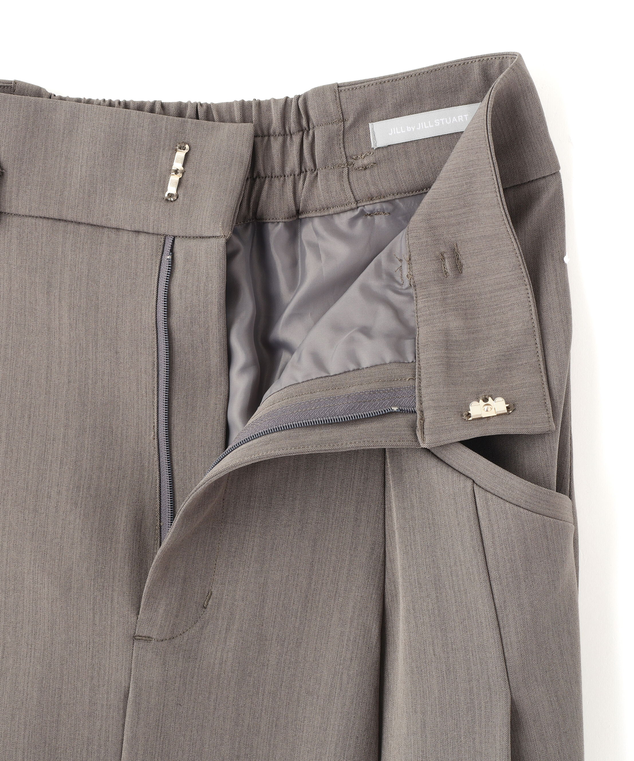  「ベルト付タックフレアスカート」|スカート|