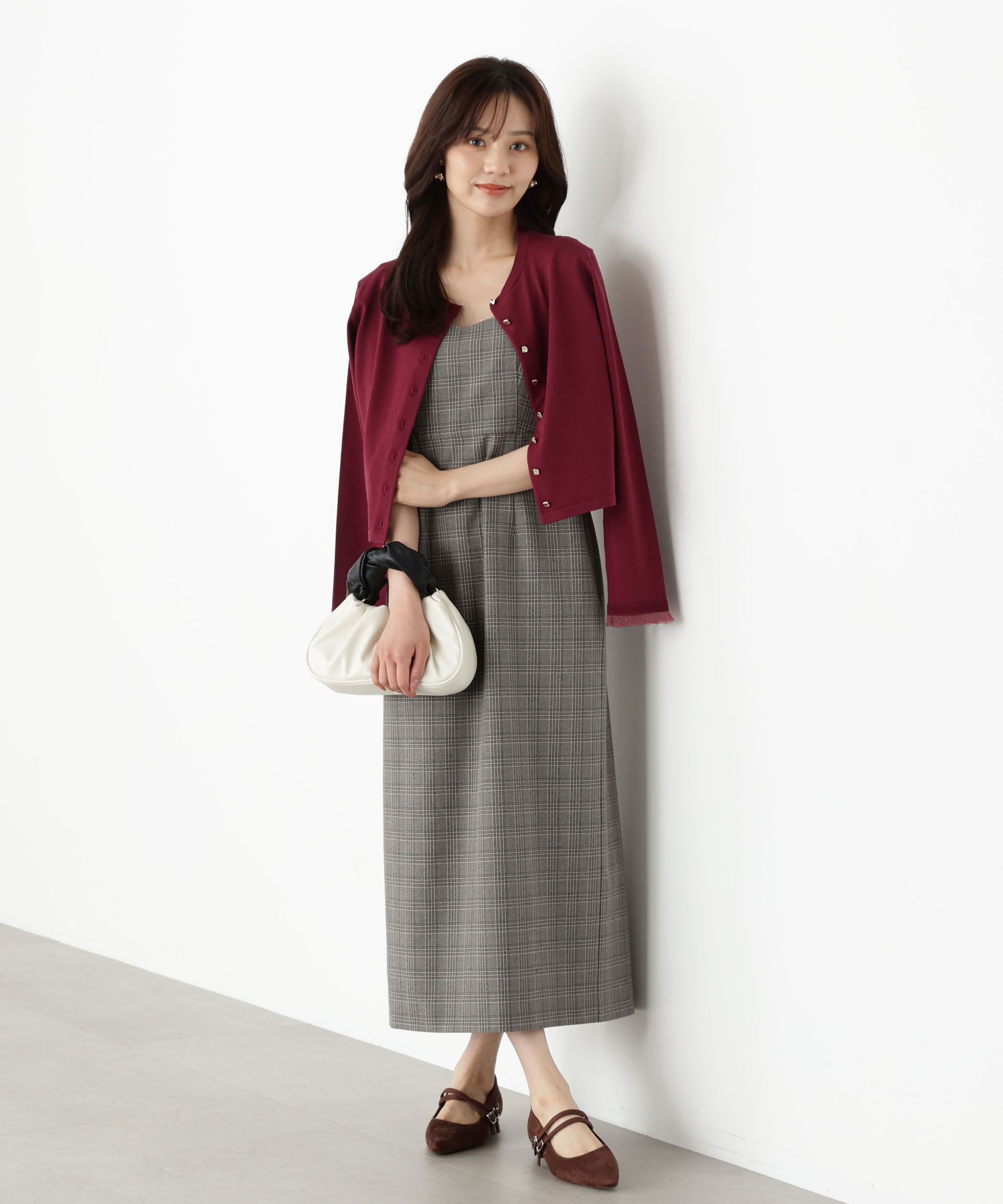 PROPORTION BODY DRESSING「＜ハンドウォッシャブル＞ゴールド釦カーディガン 25AW」|カーディガン|