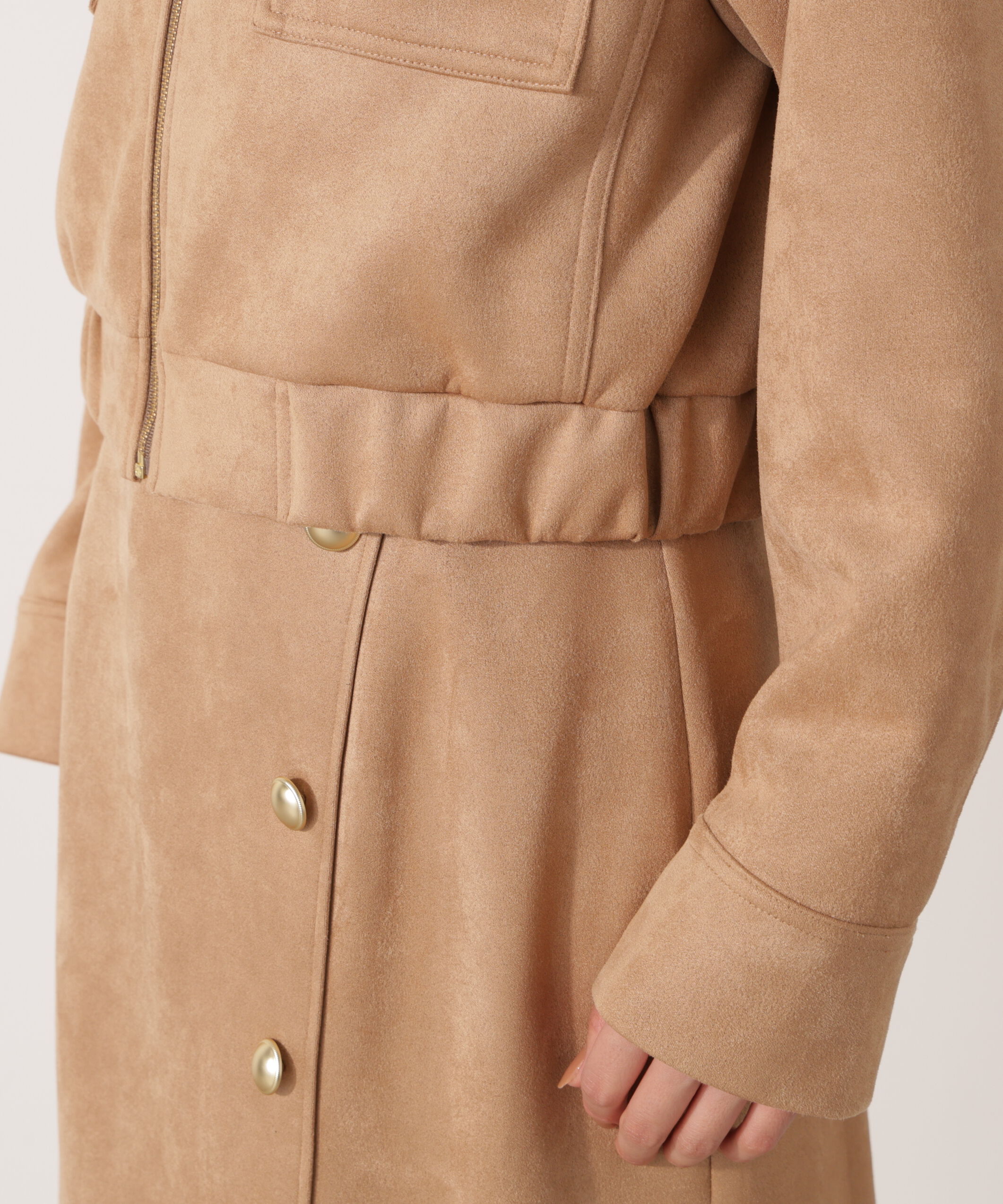 PROPORTION BODY DRESSING「フェイクスエード調ブルゾン 25AW」|ブルゾン・スタジャン|