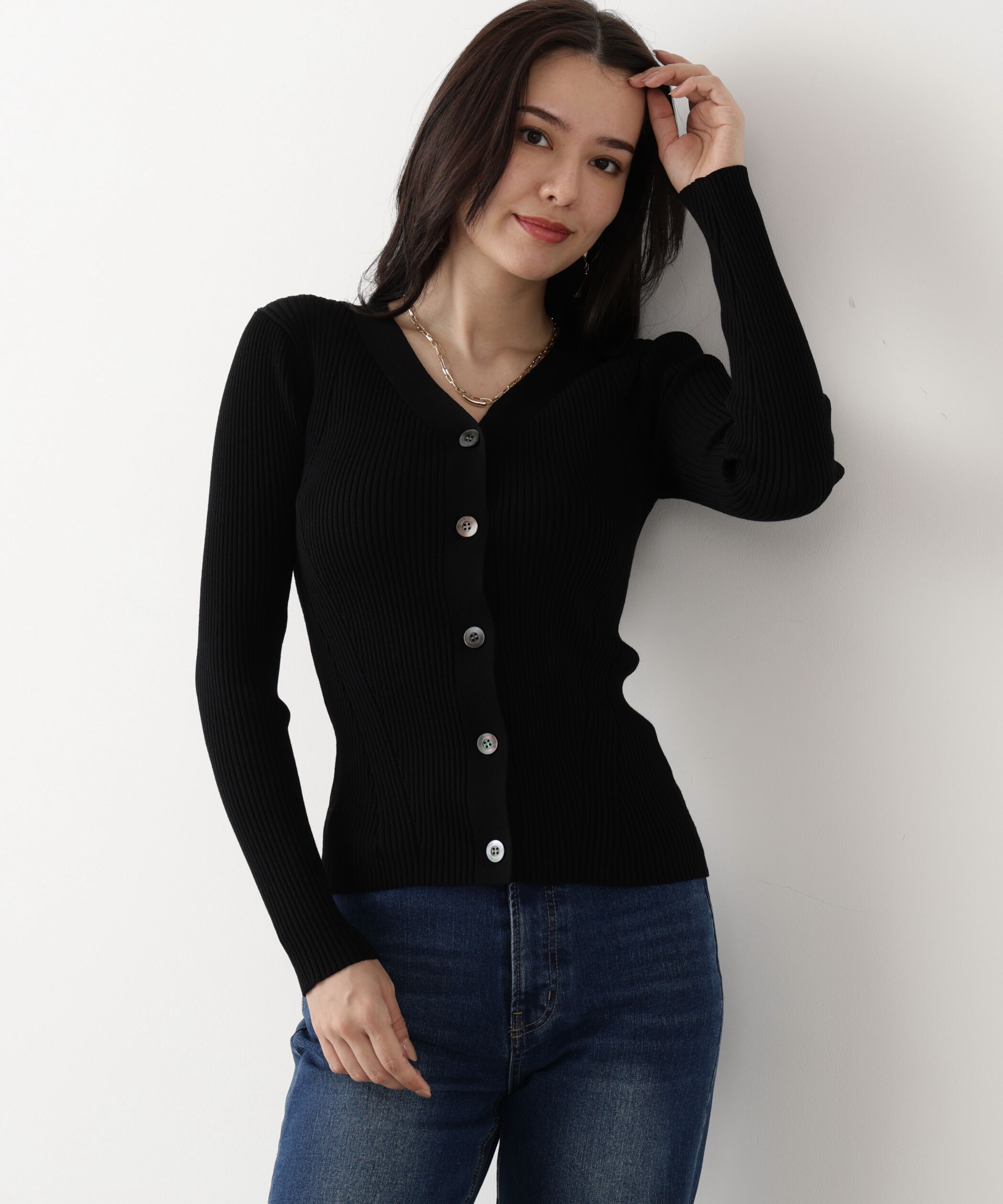  「◆リブニットVネックカーディガン」|その他|