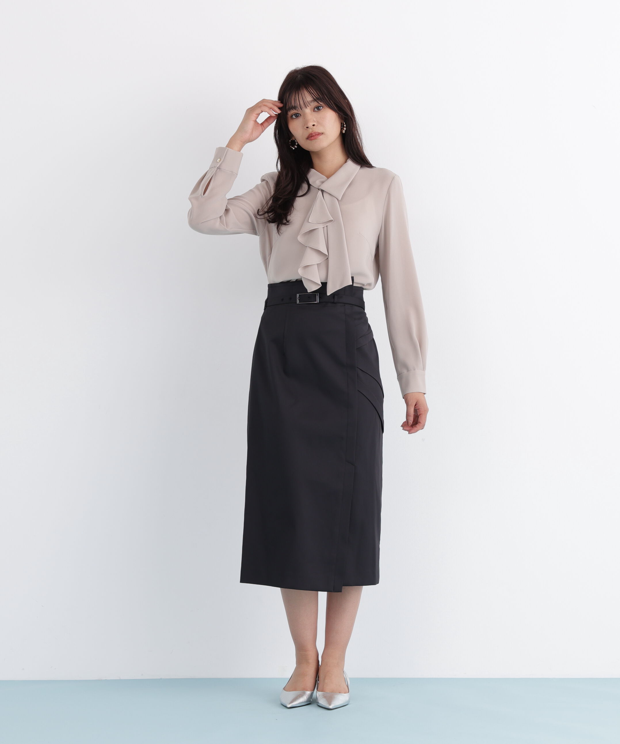  「サイドタックタイトスカート」|スカート|