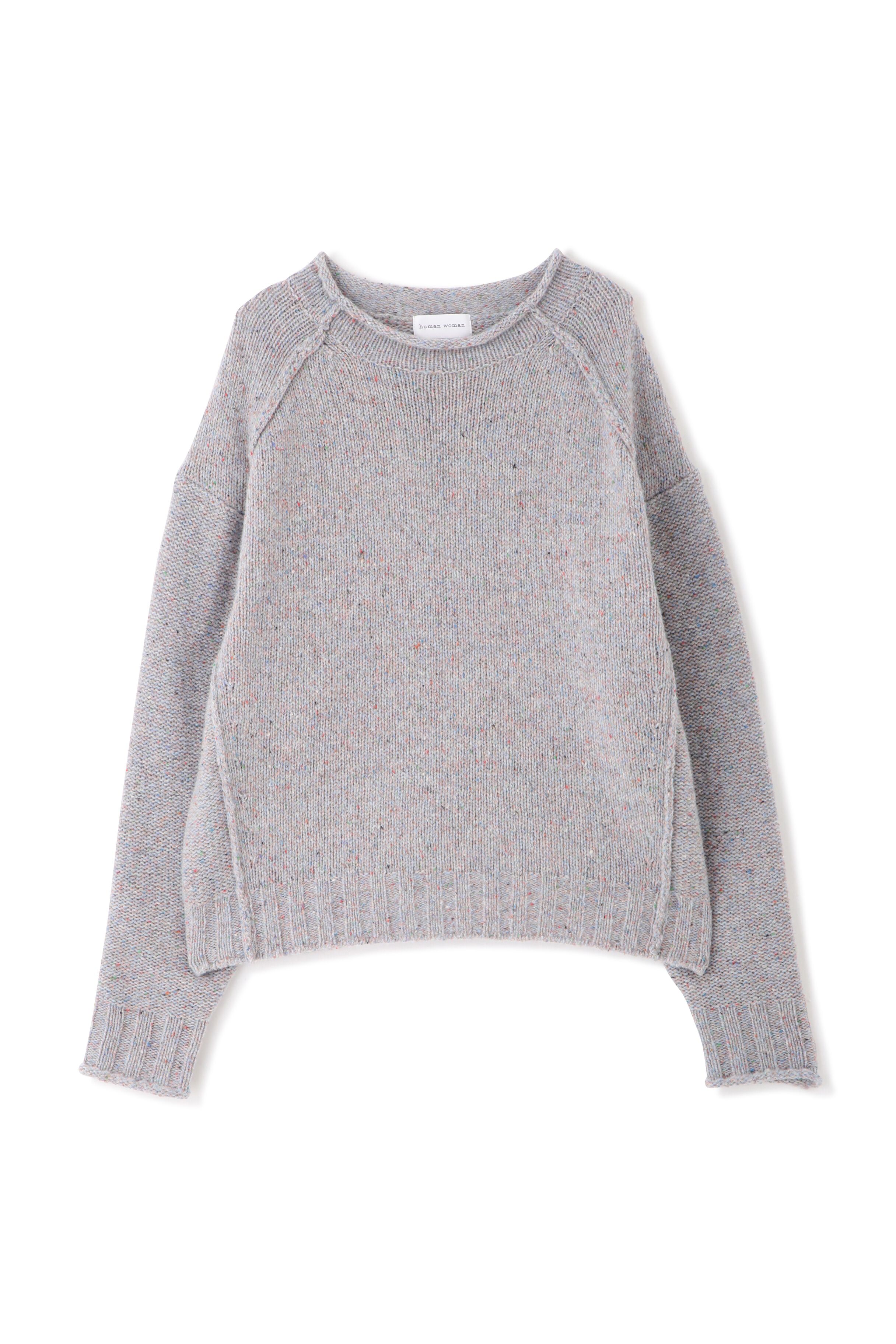  「◆ウールミックスハイネックニットプルオーバー」|ニット・セーター|