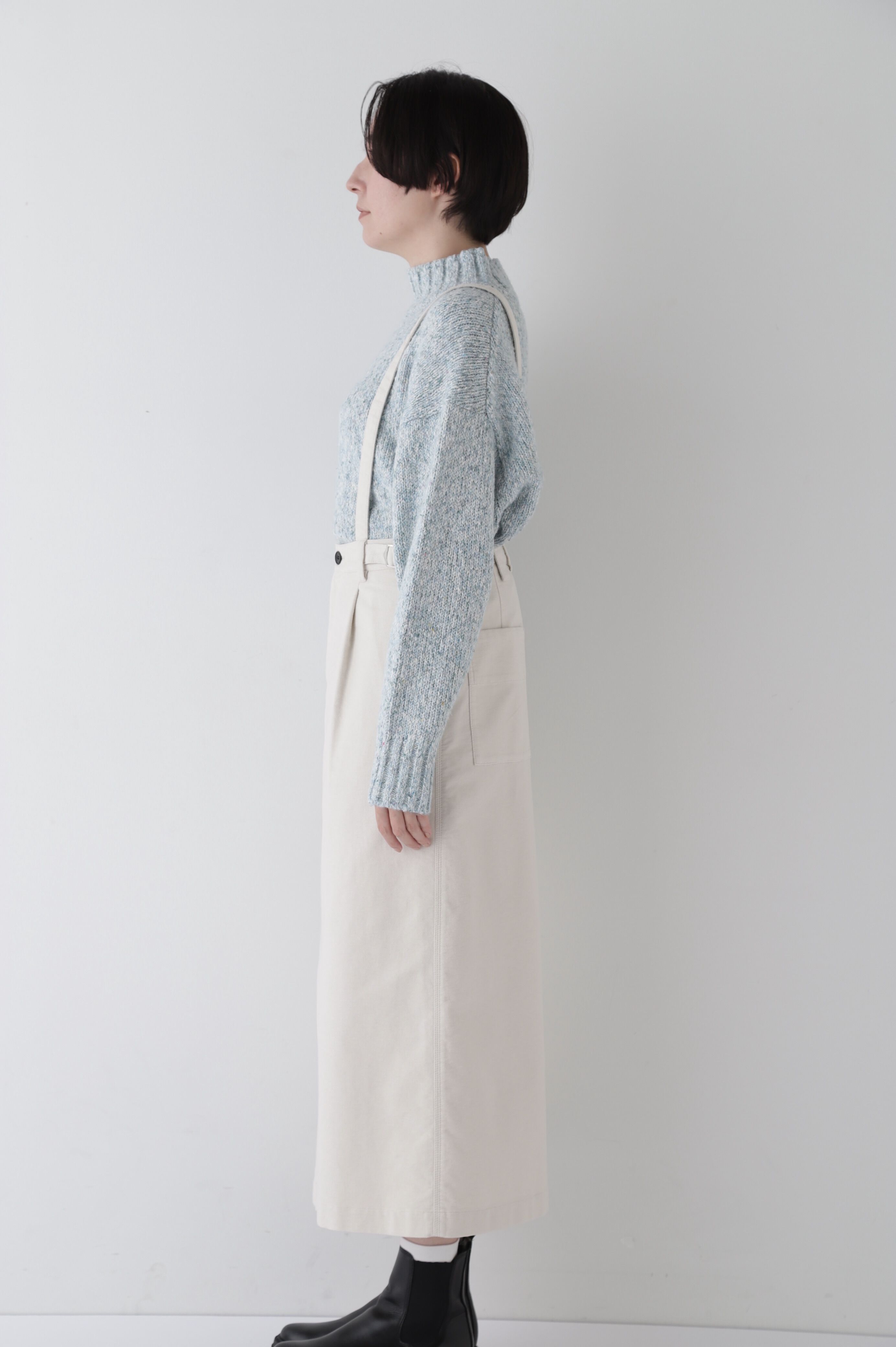  「◆ストレッチエアリードットコードサスペンダースカート」|スカート|