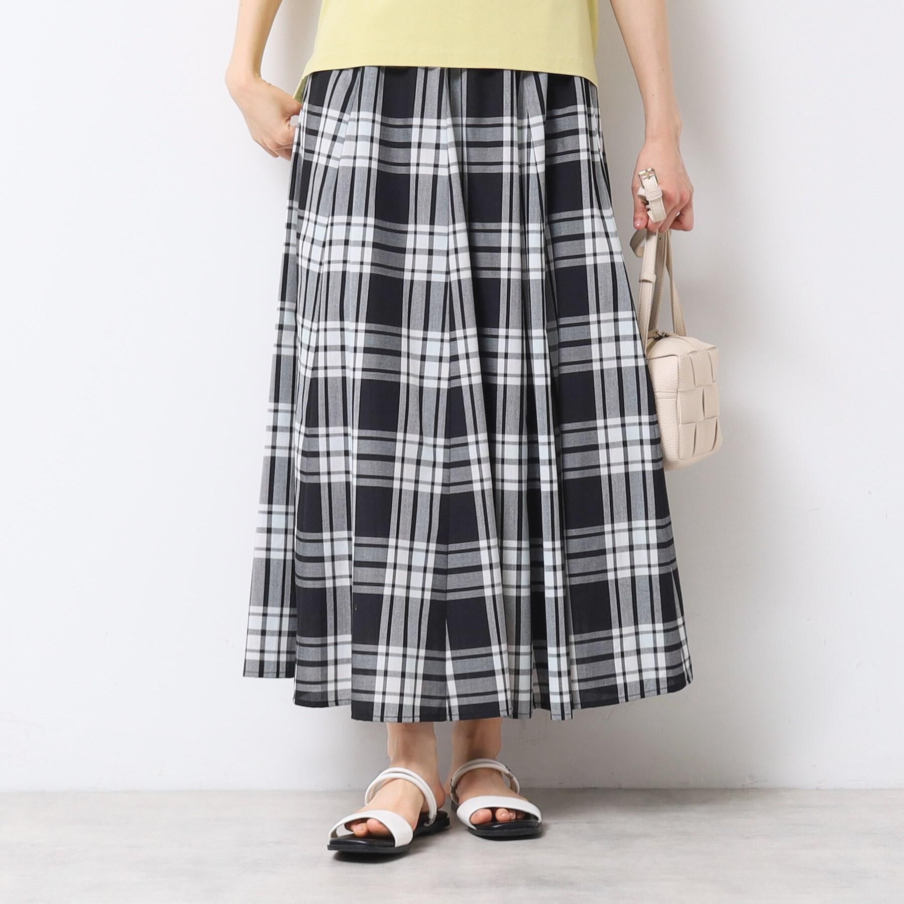 Dessin「【ウエストゴム・洗える】映えチェック柄スカート（XS～L）」|スカート|