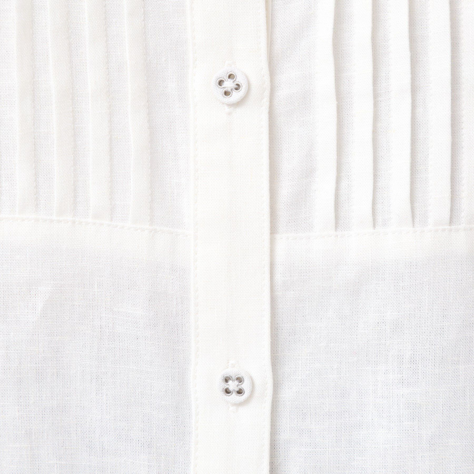 Dessin「【洗える】ピンタック入りバンドカラーブラウス（S～L）」|シャツ・ブラウス|