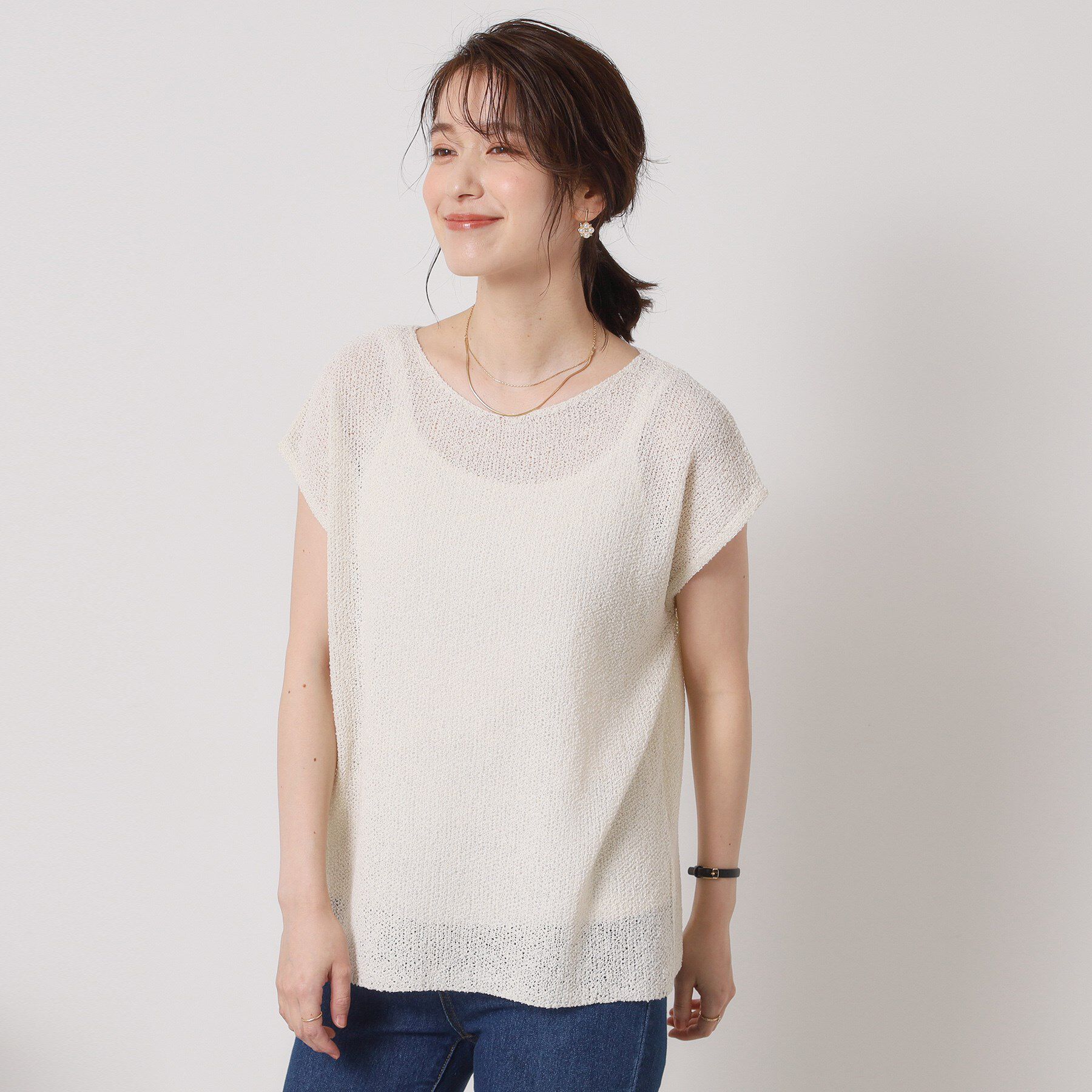 ITS&rsquo;DEMO「【手洗い可】ブークレラメフレンチニット」|ニット・セーター|