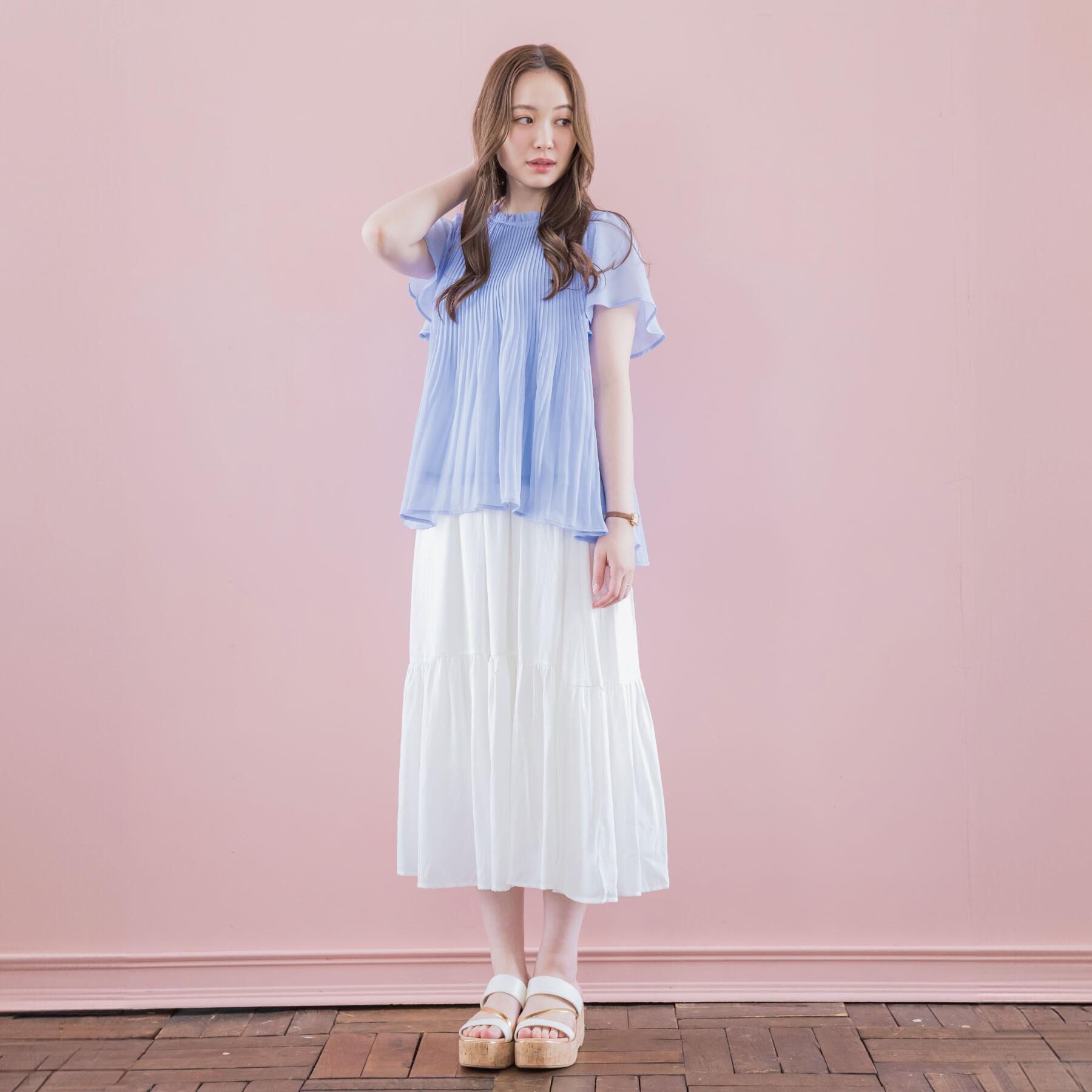 ITS&rsquo;DEMO「【手洗い可】プリーツブラウス」|シャツ・ブラウス|